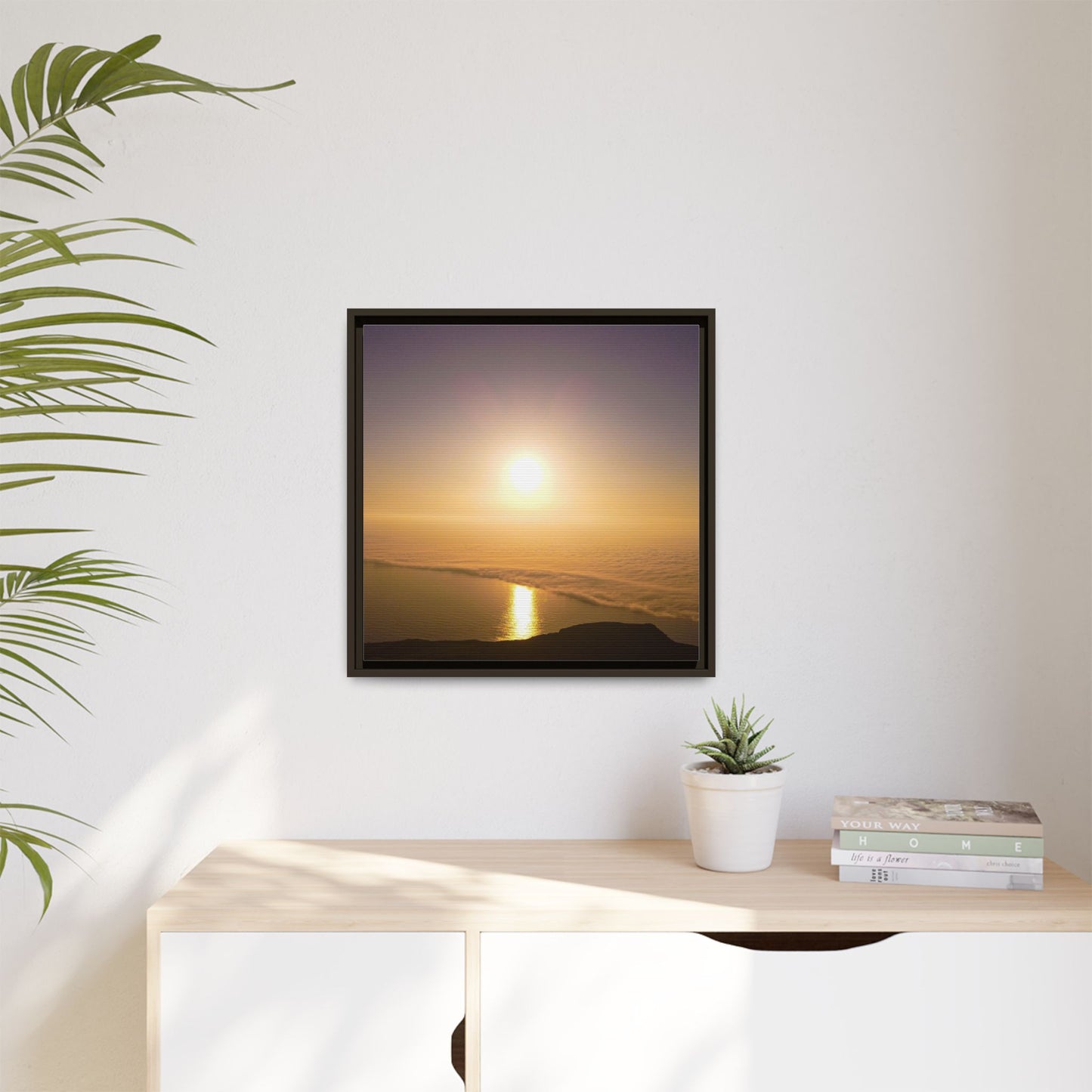 Sunset on Mount Brandon Matte Canvas, Framed (Multi-color)