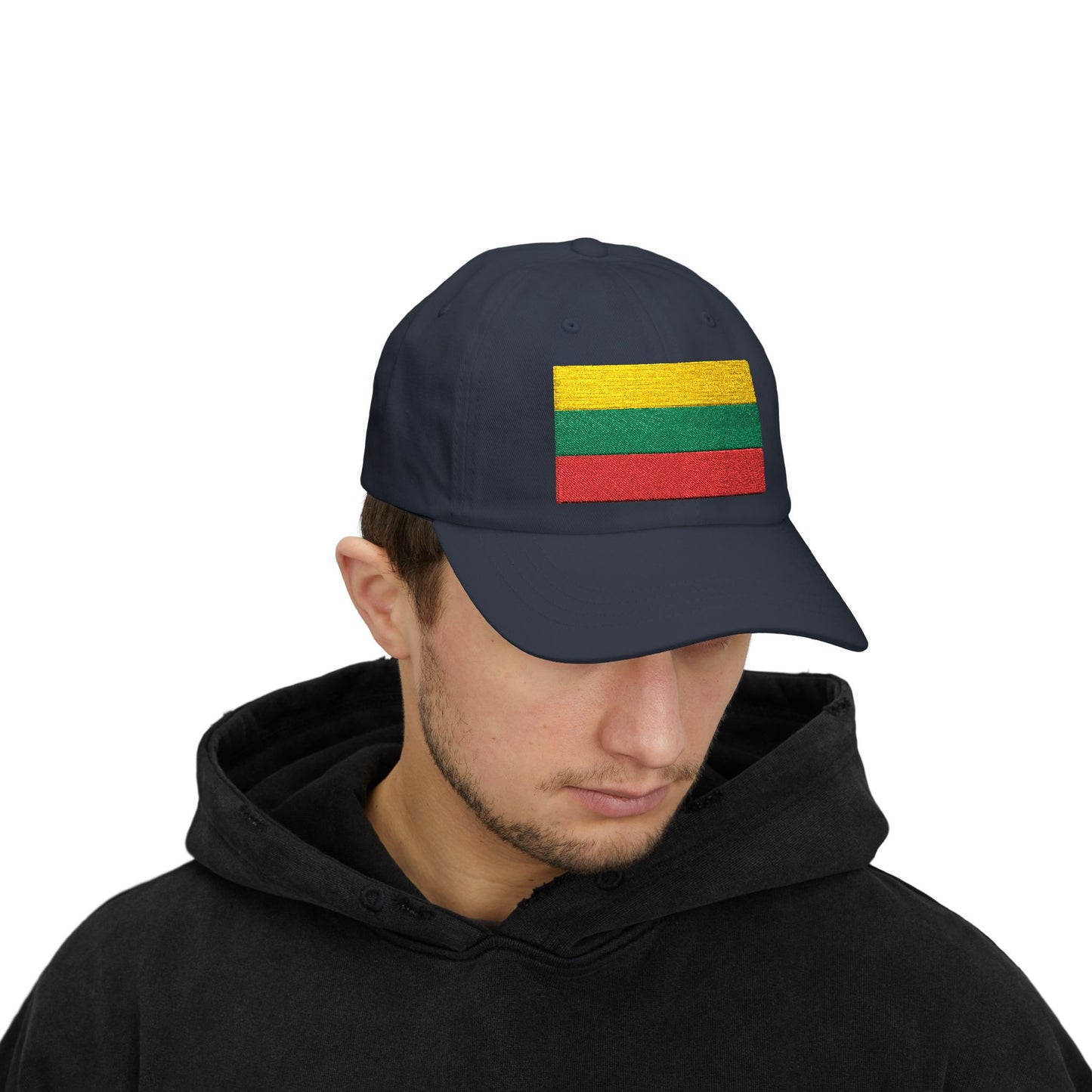 Lithuania Flag Embroidered Classic Dad Cap - Stylish Cotton Hat for Men