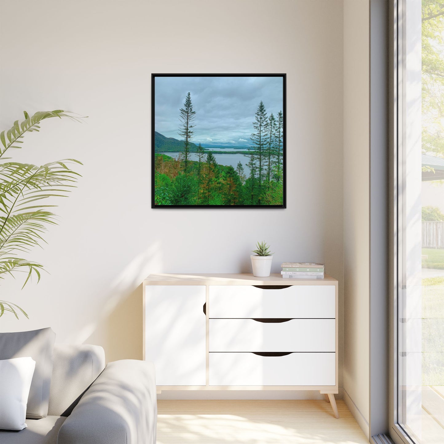 Torc Mountain Trail 2 Matte Canvas, Framed (Multi-color)