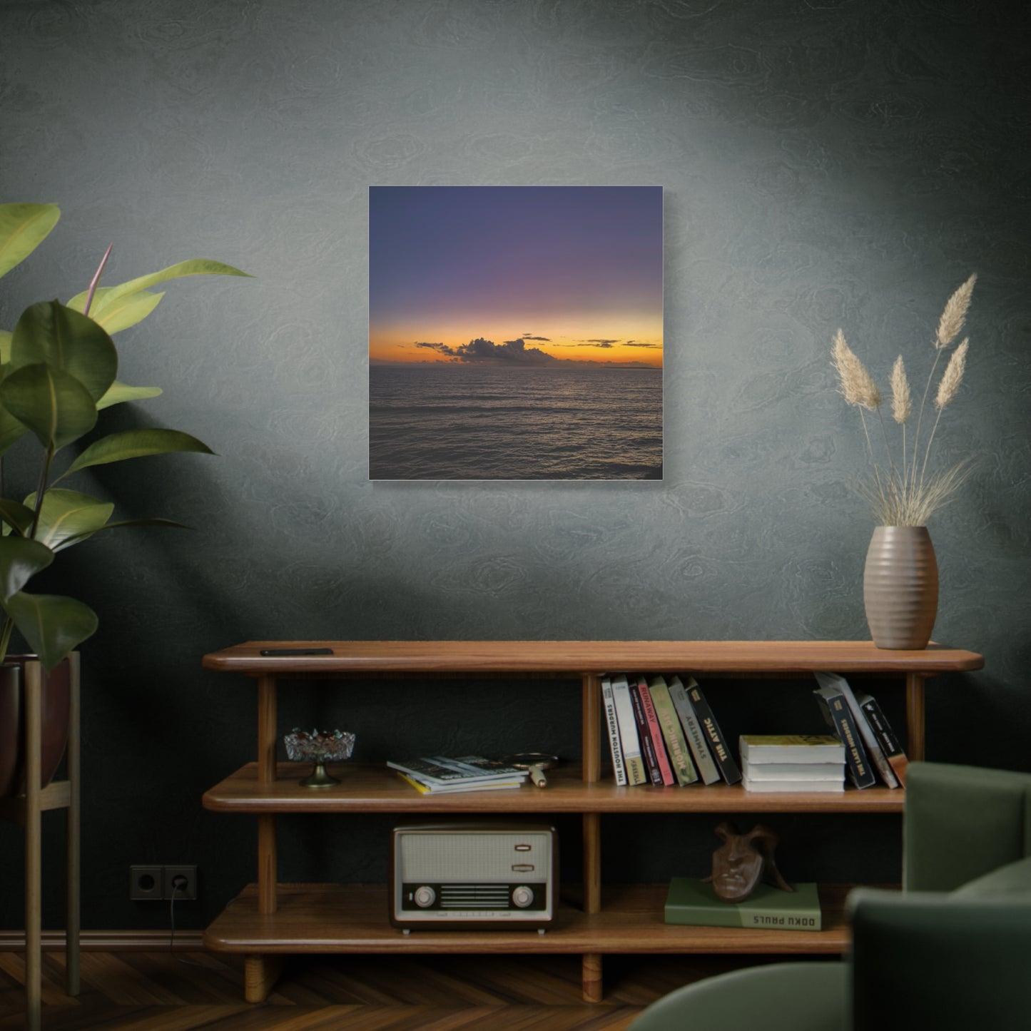 Sunset in Ocean 2 Matte Canvas, Stretched, 1.25"
