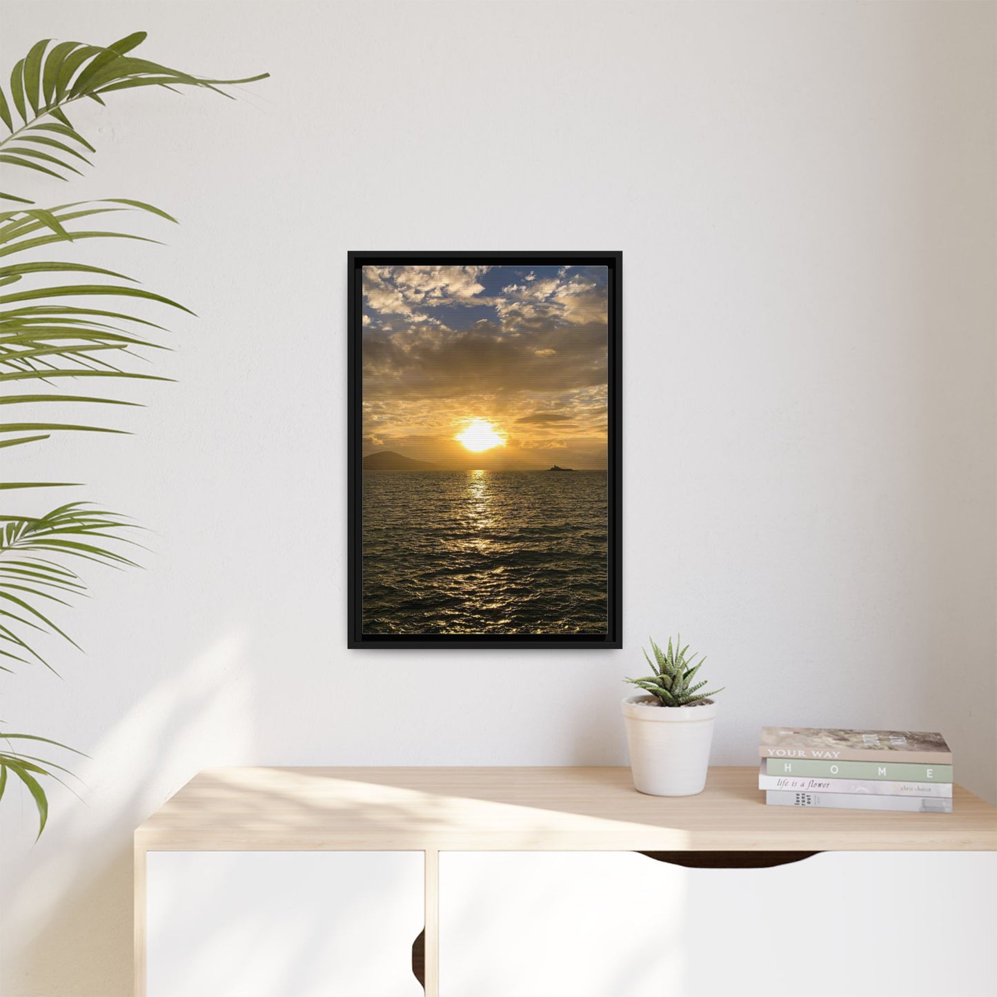 Sunset in Fenit Matte Canvas, Framed (Multi-color)