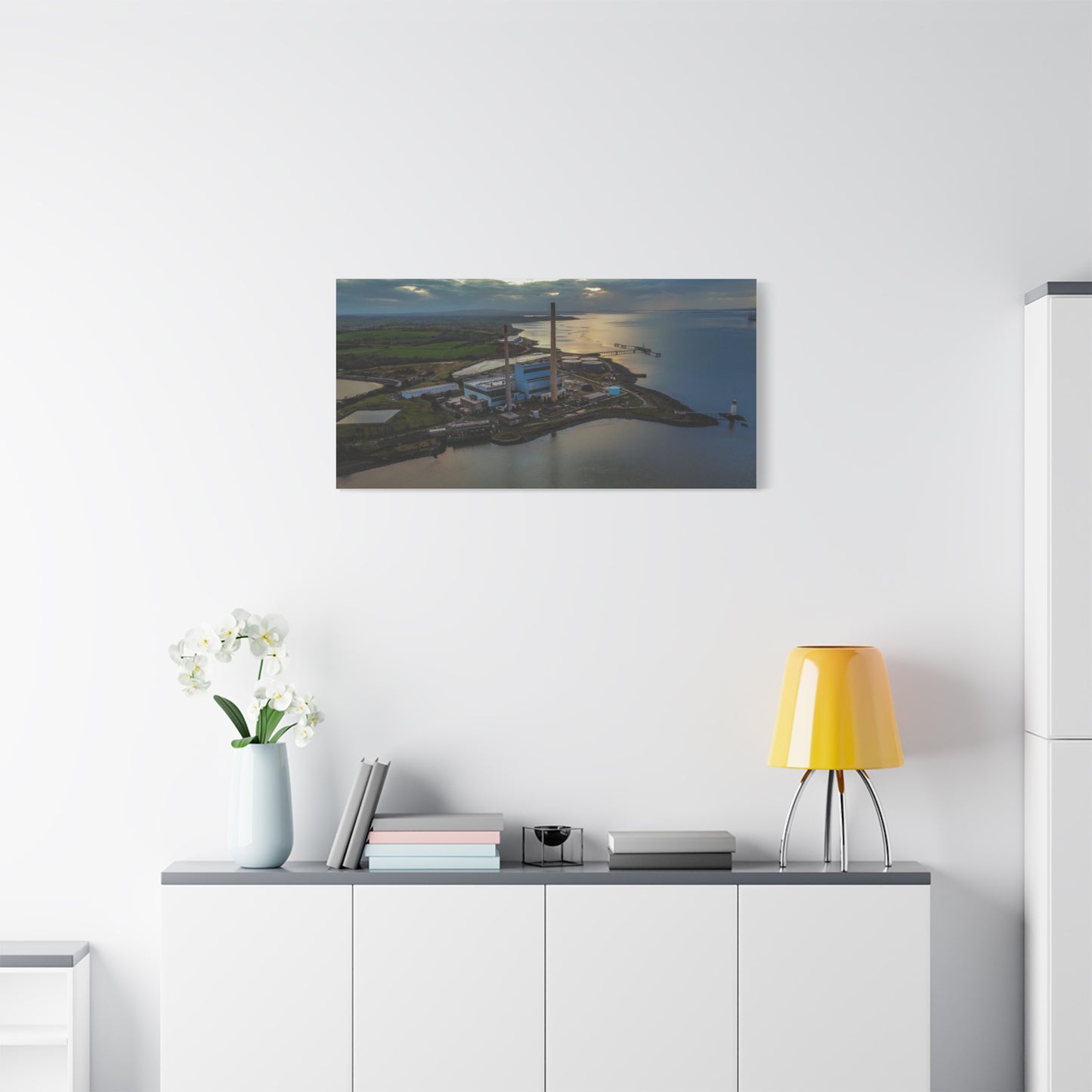 Tarbert Power Station Matte Canvas, Stretched, 1.25"