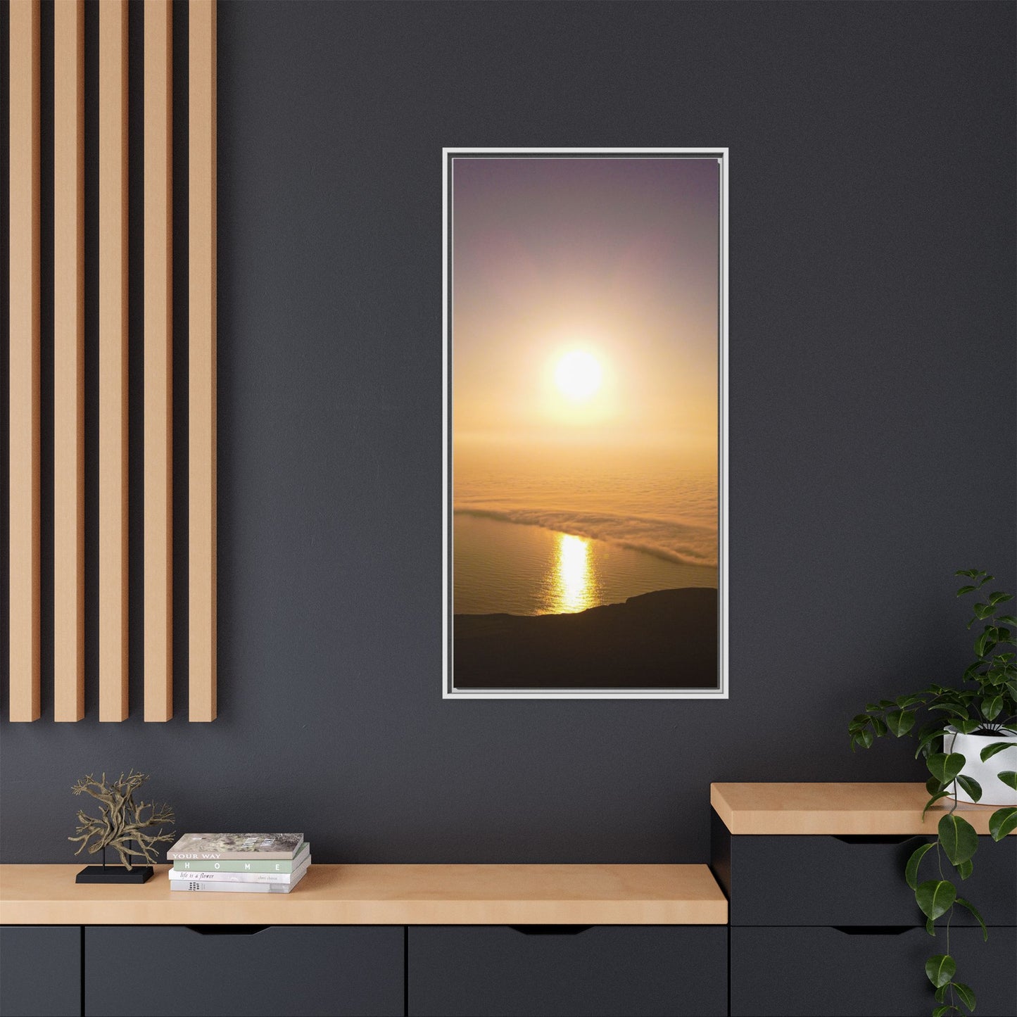 Sunset on Mount Brandon Matte Canvas, Framed (Multi-color)