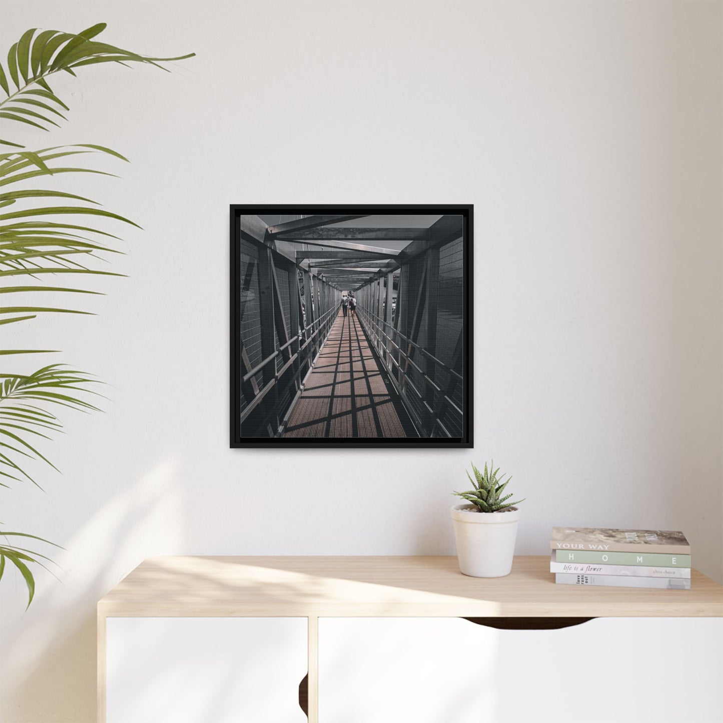 Dingle Pier Matte Canvas, Framed (Multi-color)