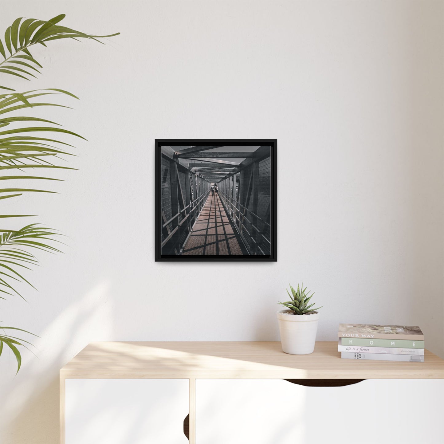 Dingle Pier Matte Canvas, Framed (Multi-color)