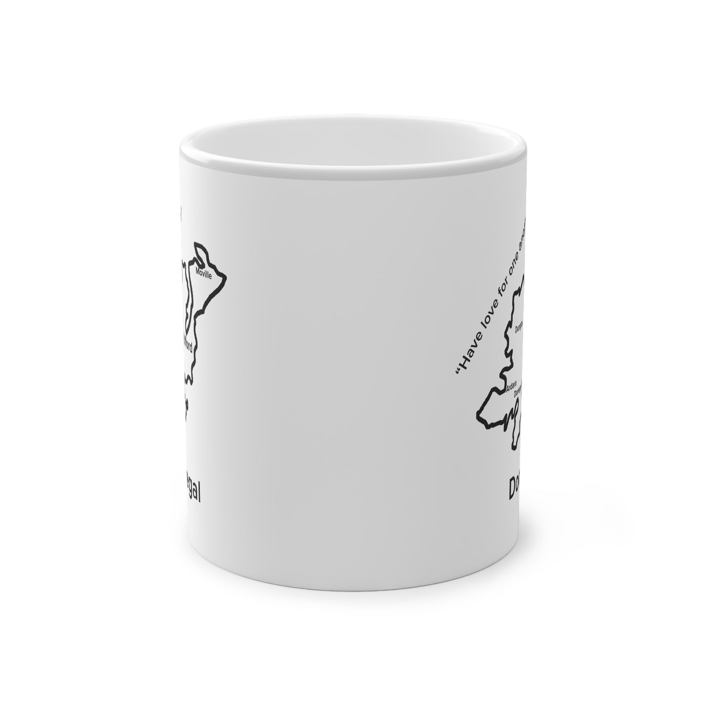 Donegal Magic Mug: Color - Changing Coffee Cup with Artistic Map Design