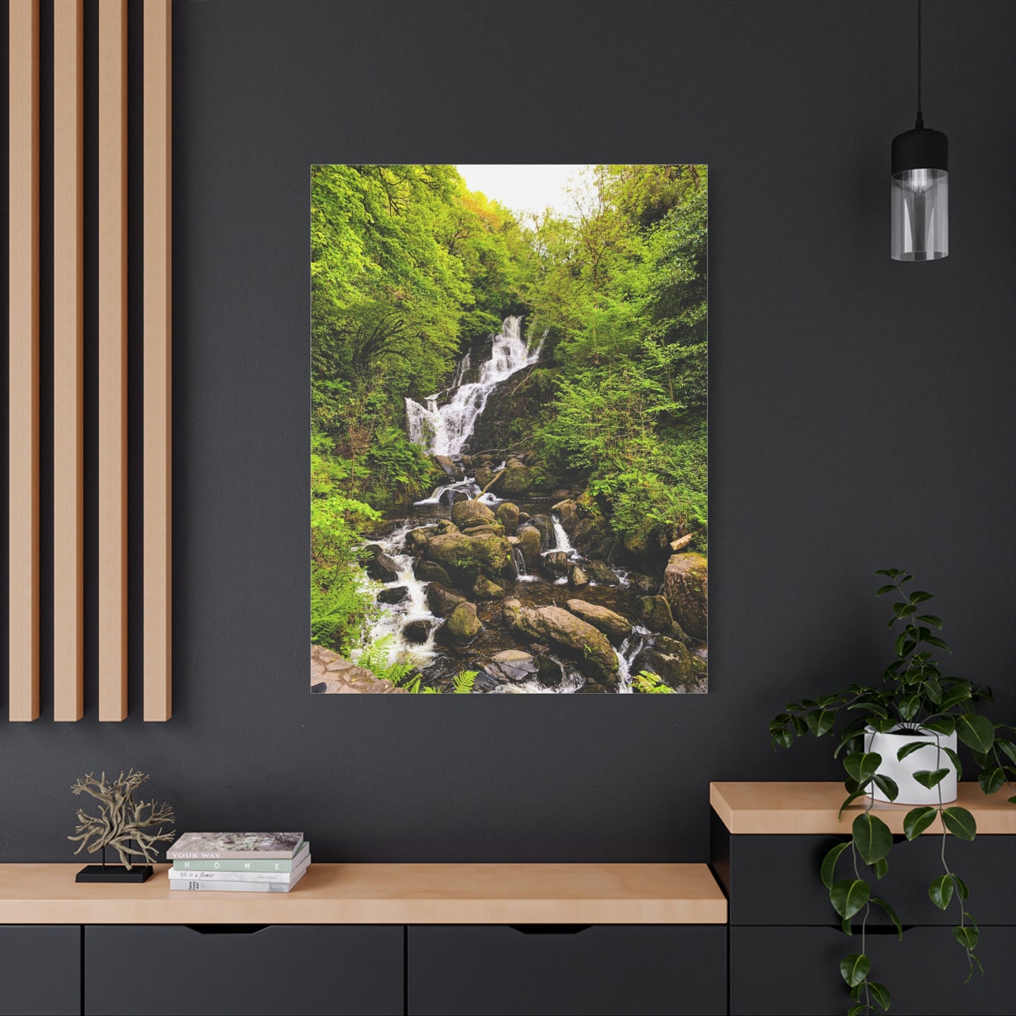 Torc waterfall Matte Canvas, Stretched, 1.25"