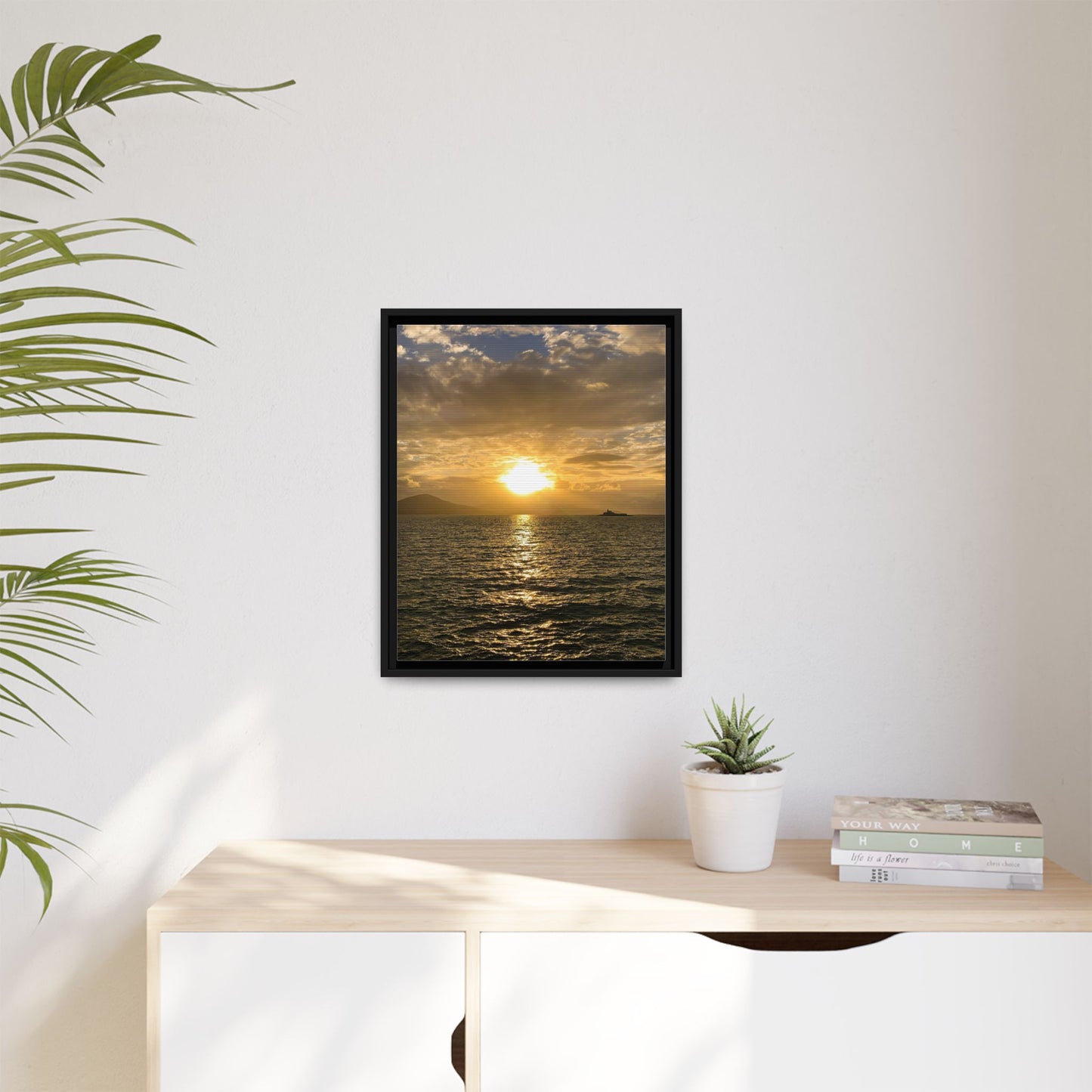 Sunset in Fenit Matte Canvas, Framed (Multi-color)
