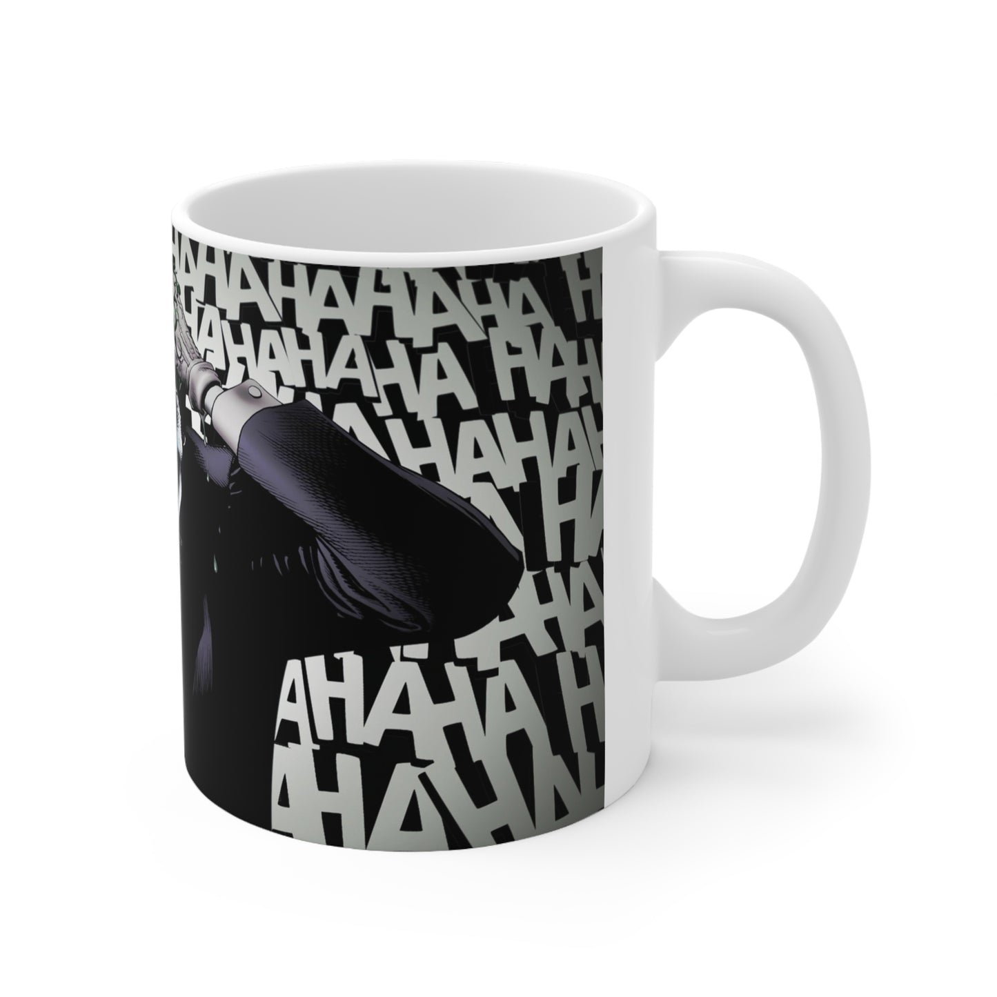 Joker-Inspired Ceramic Coffee Cup - 11oz & 15oz, Perfect for Comic Fans