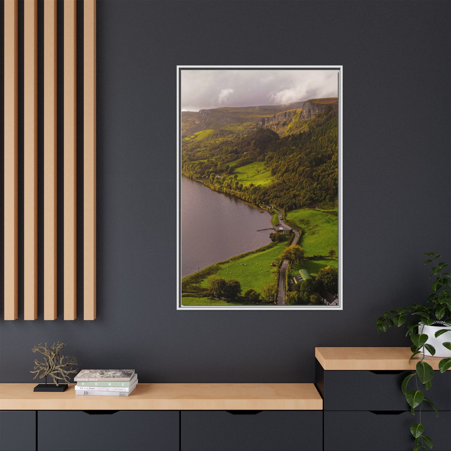 South in Aghadh an Aird or The Devil's Cheney Matte Canvas, Framed (Multi-color)