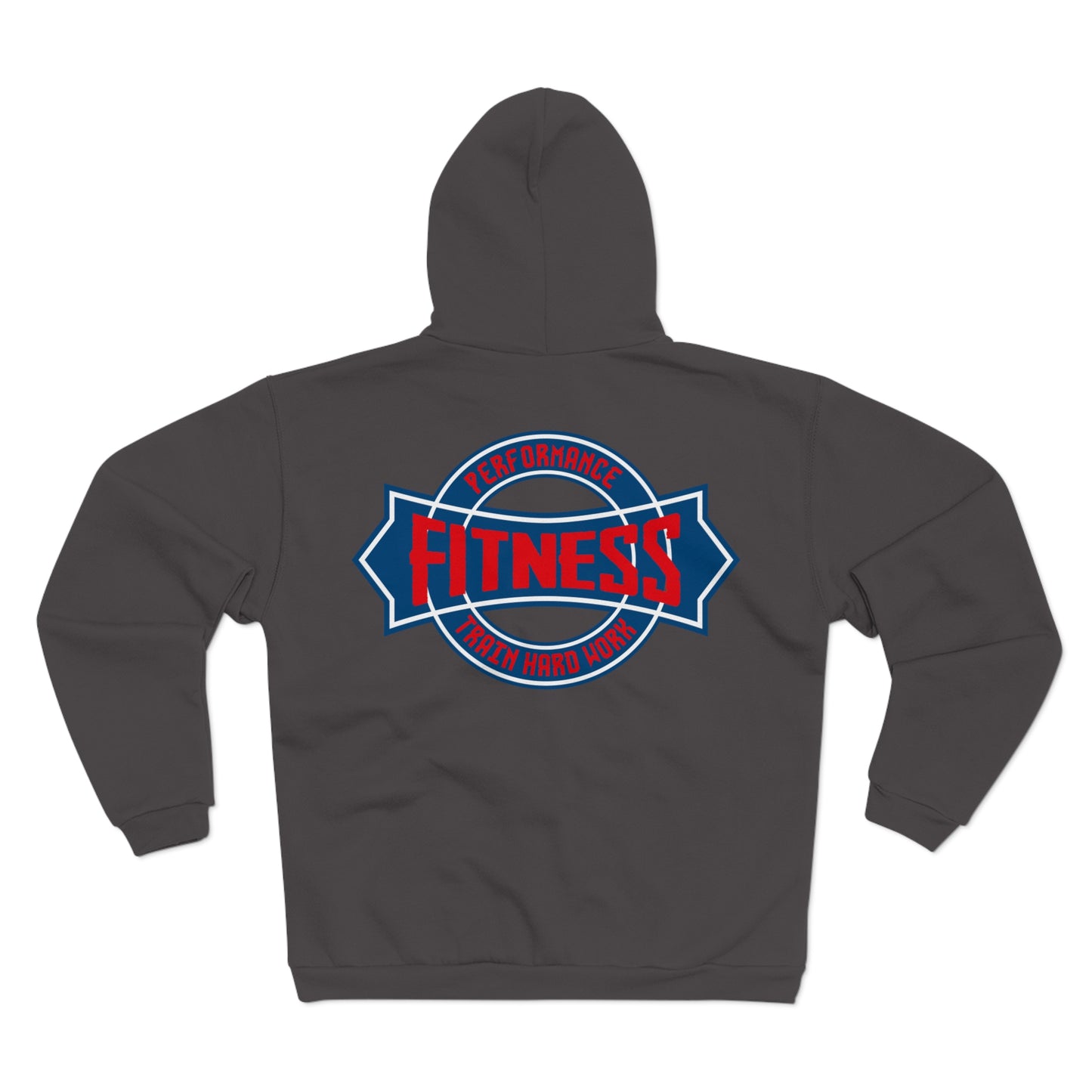 Fitness Performance Unisex Hooded Zip Sweatshirt
