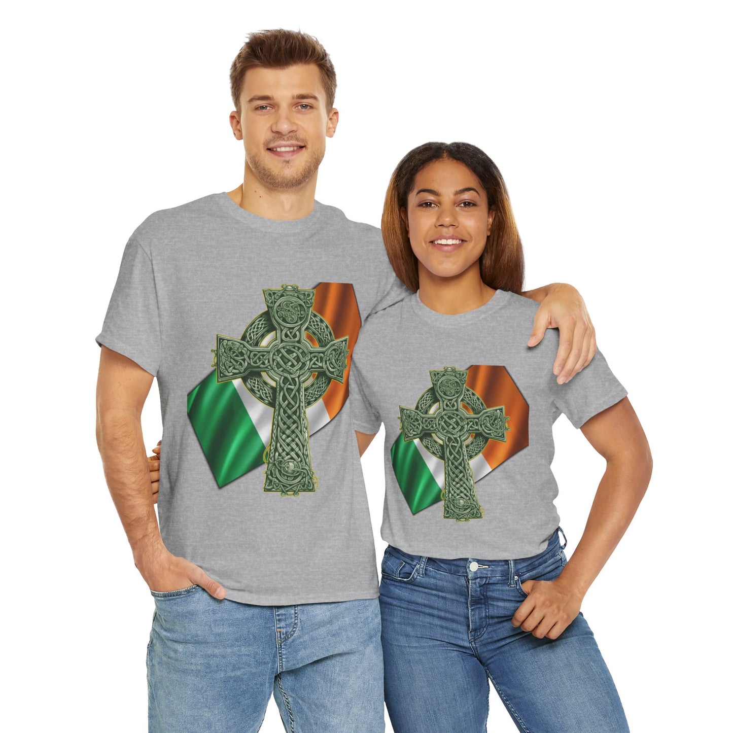 Celtic Cross Unisex Heavy Cotton Tee