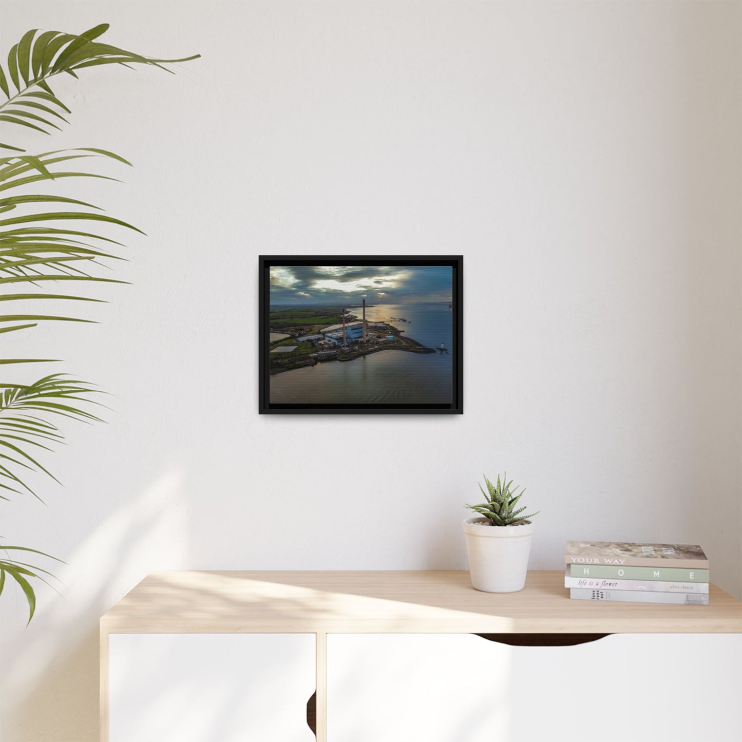 Target Power Station Matte Canvas, Framed (Multi-color)
