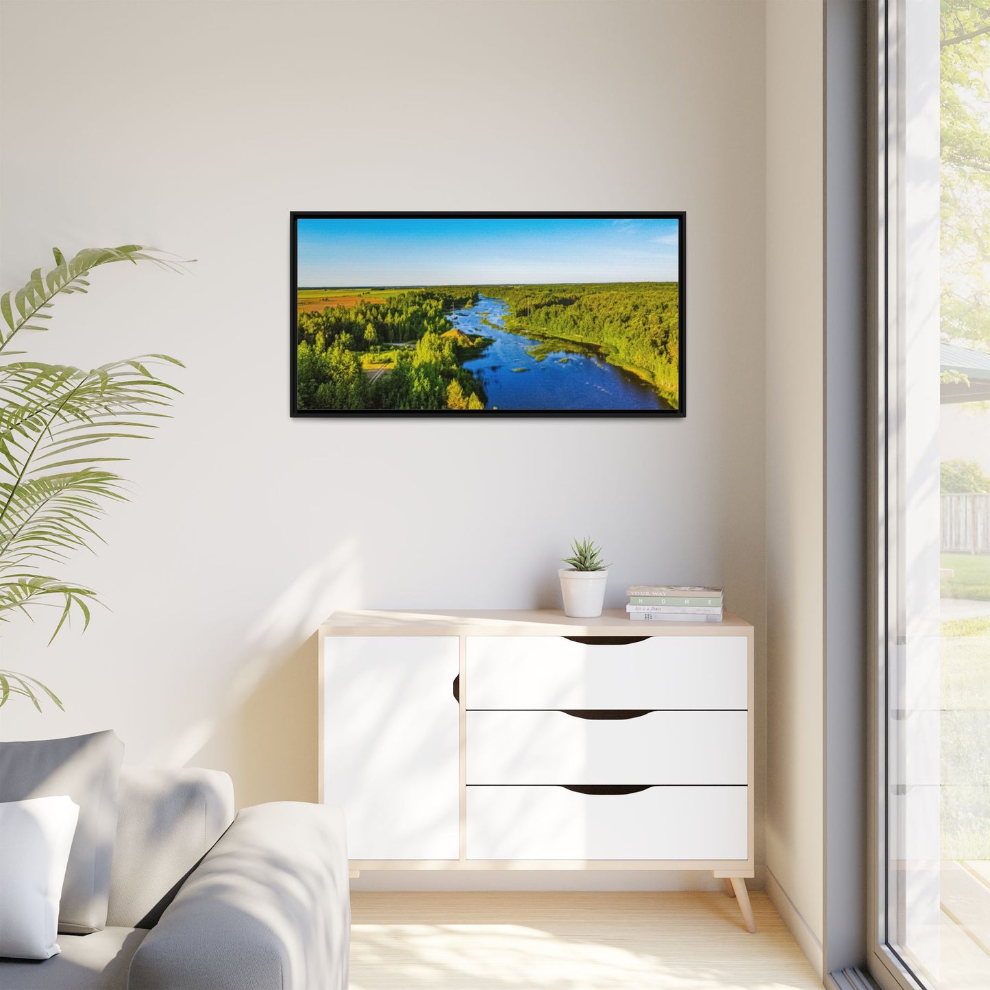 Zagares Lake Matte Canvas, Framed (Multi-color)