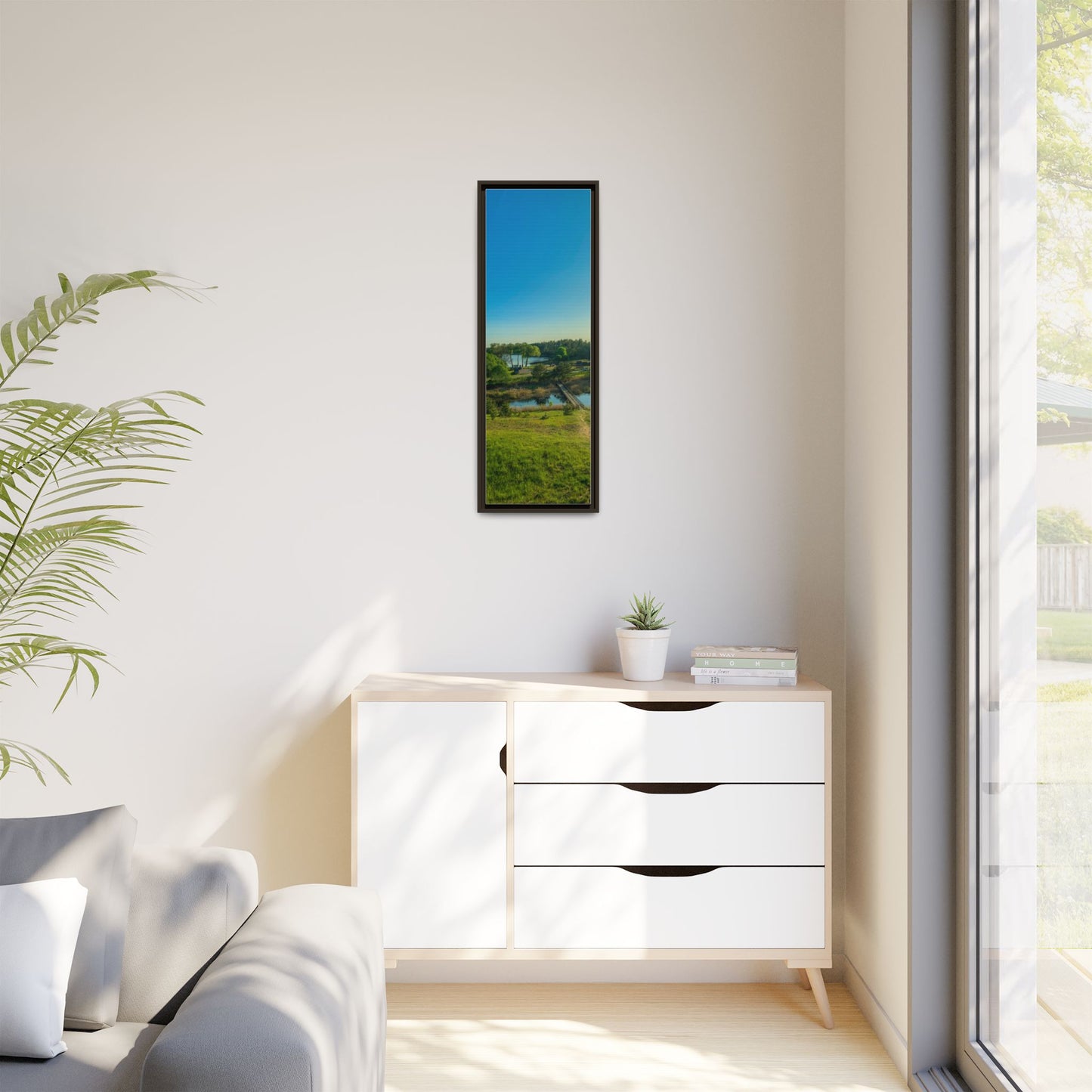 Zageres Lake Matte Canvas, Framed (Multi-color)