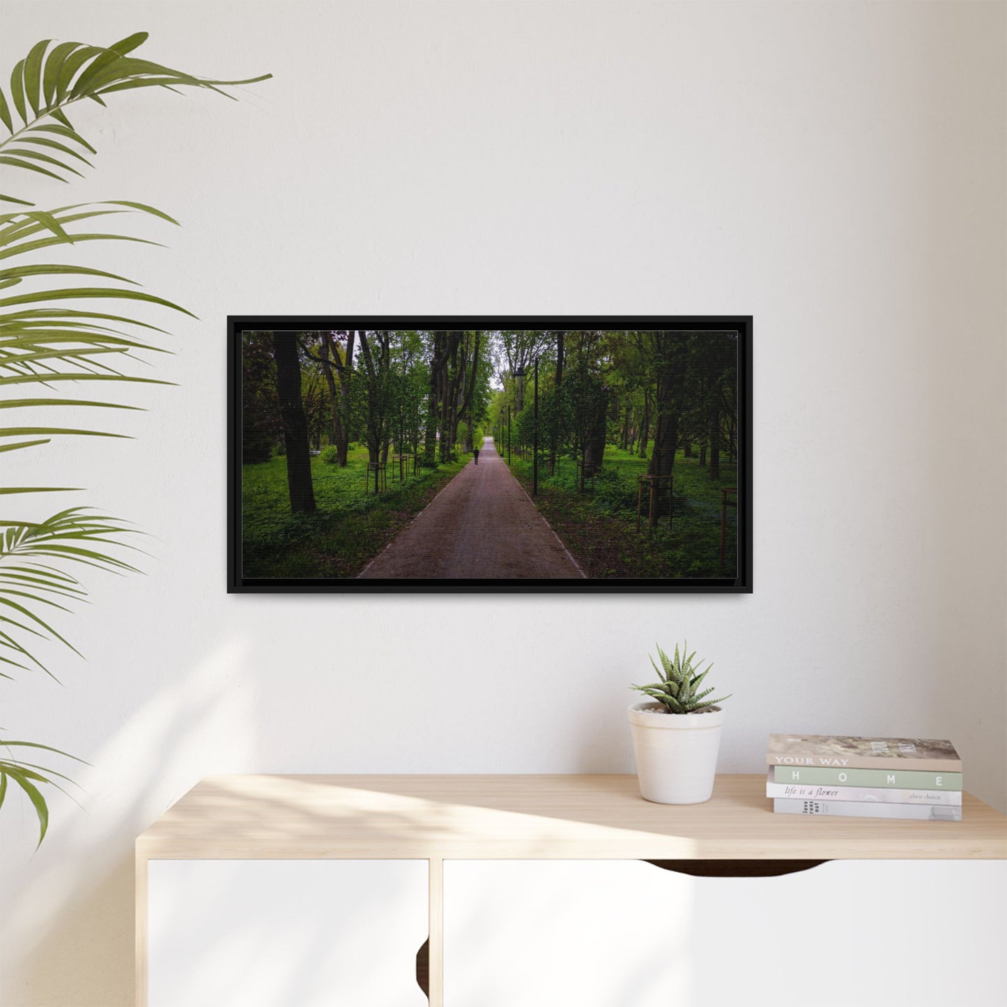 Zagares Park Matte Canvas, Framed (Multi-color)