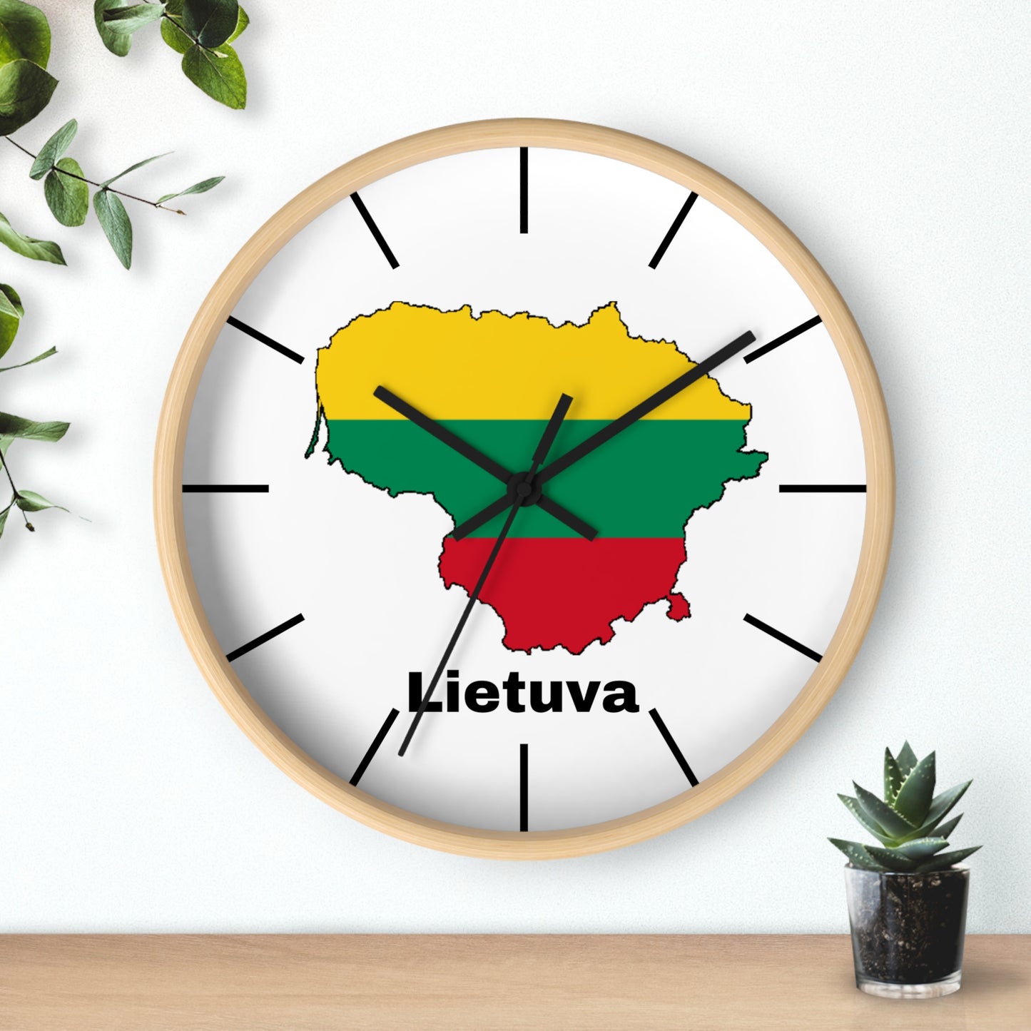 Lithuania Map Wall Clock - Vibrant Decor for Home or Office