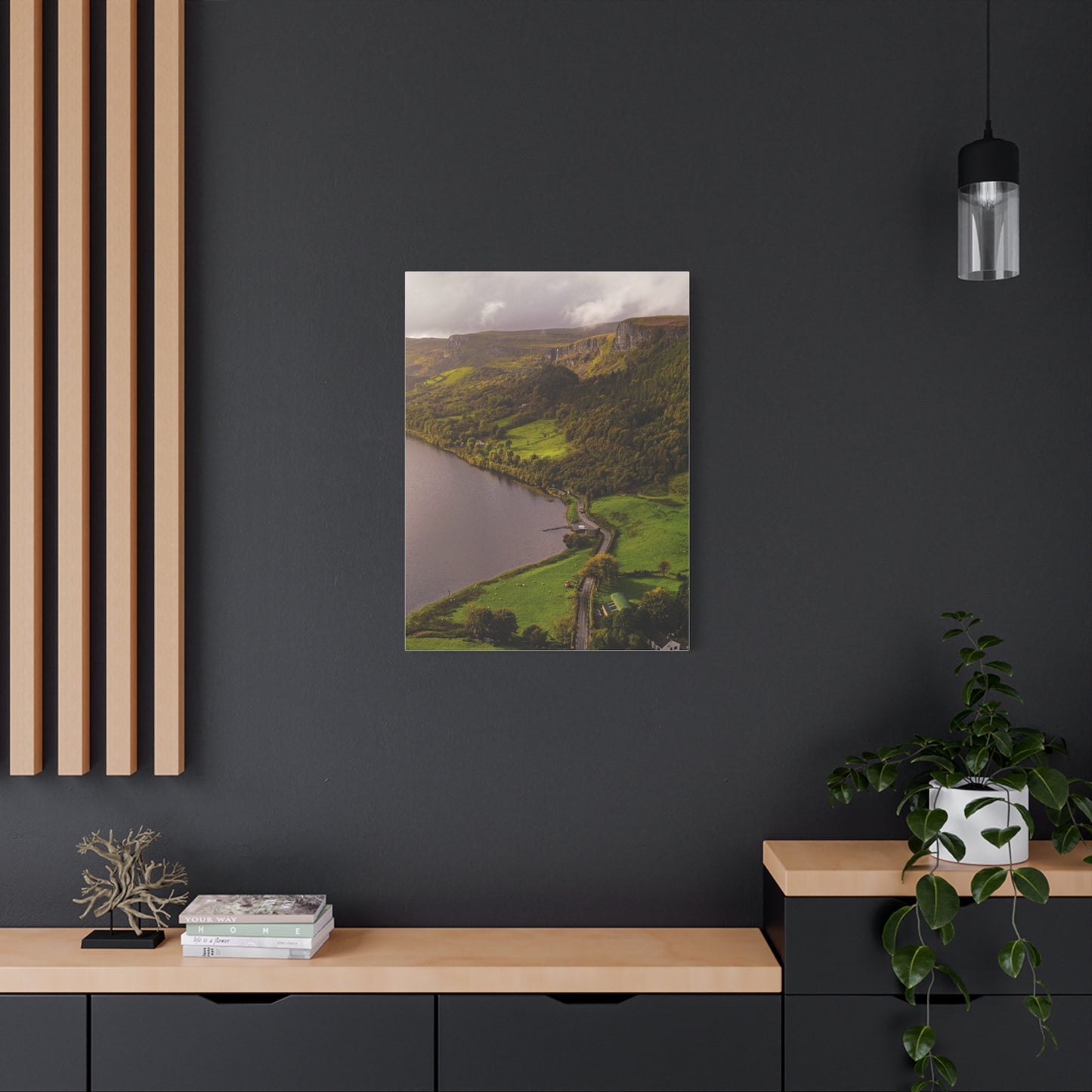 Sruth in Aghadh an Aird or The devil's Chimney Matte Canvas, Stretched, 1.25"