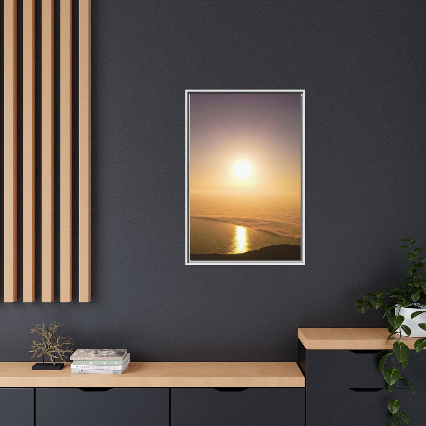 Sunset on Mount Brandon Matte Canvas, Framed (Multi-color)