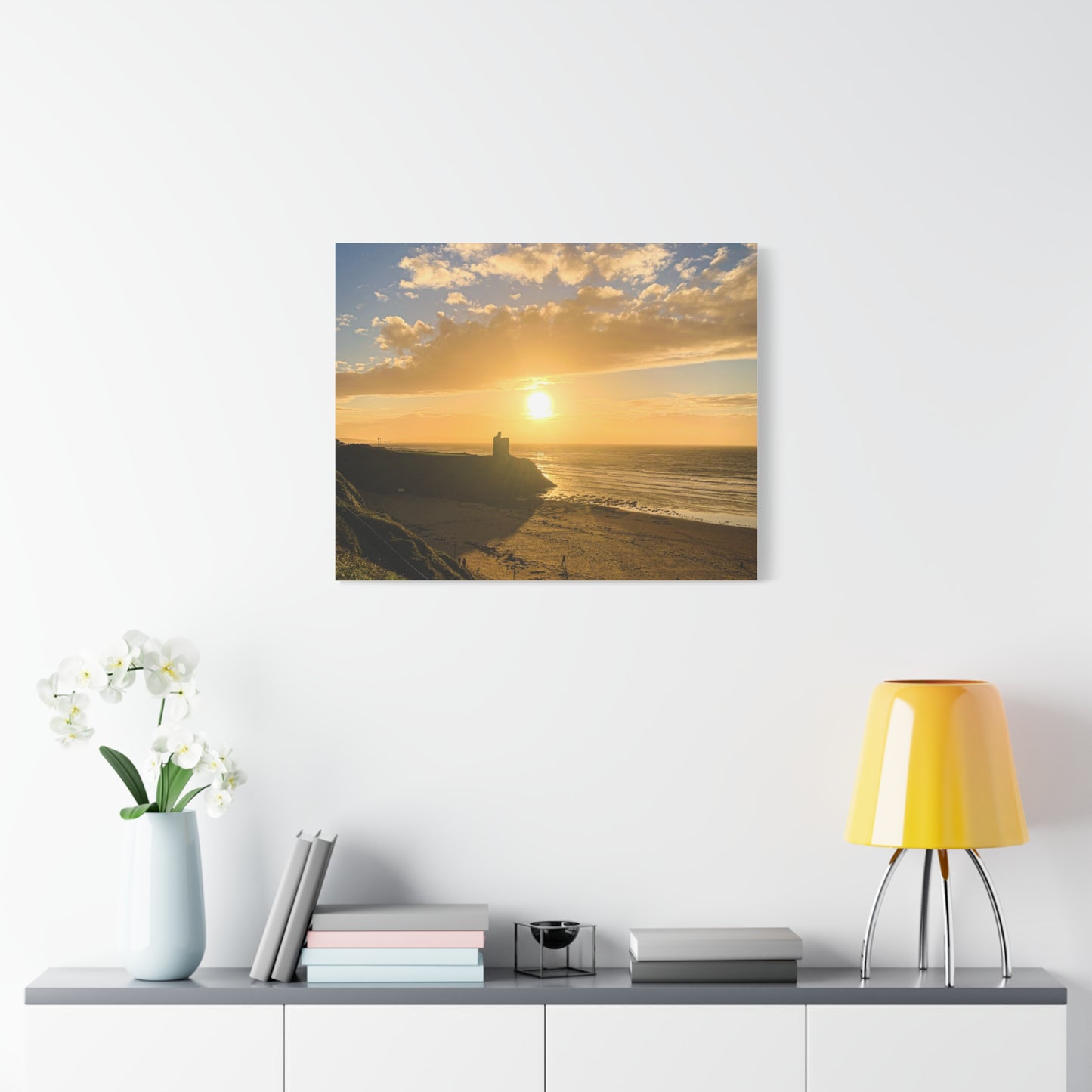 Ballybunion Sunset Castle Matte Canvas, Stretched, 1.25"
