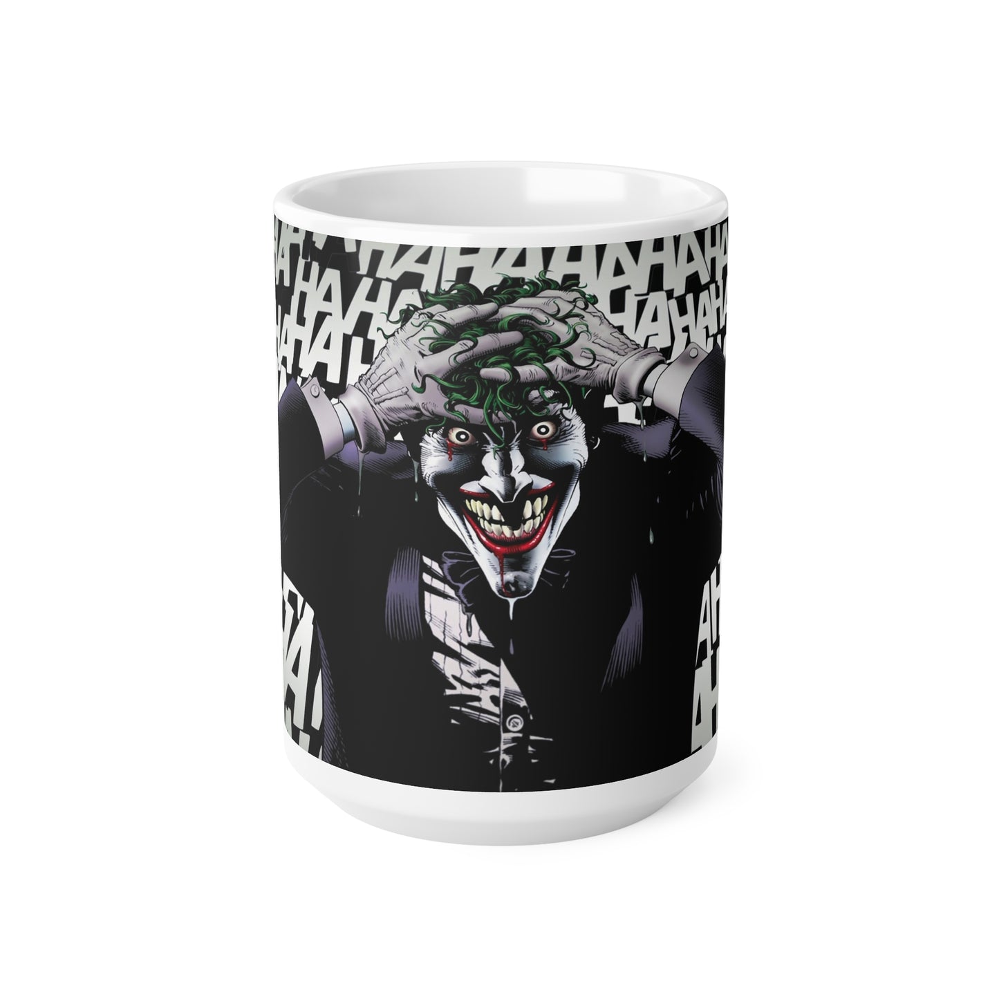 Joker-Inspired Ceramic Coffee Cup - 11oz & 15oz, Perfect for Comic Fans