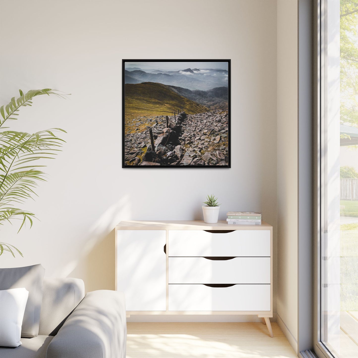Wall Matte Canvas, Framed (Multi-color)