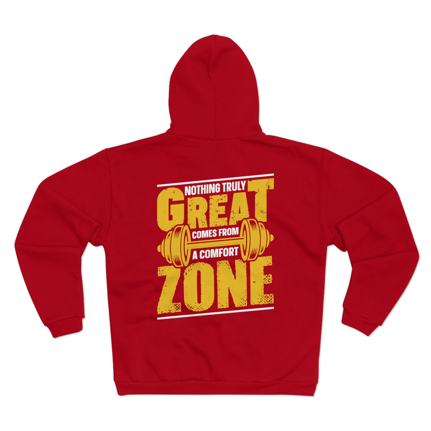 Great Zone Motivational Unisex Hooded Zip Sweatshirt