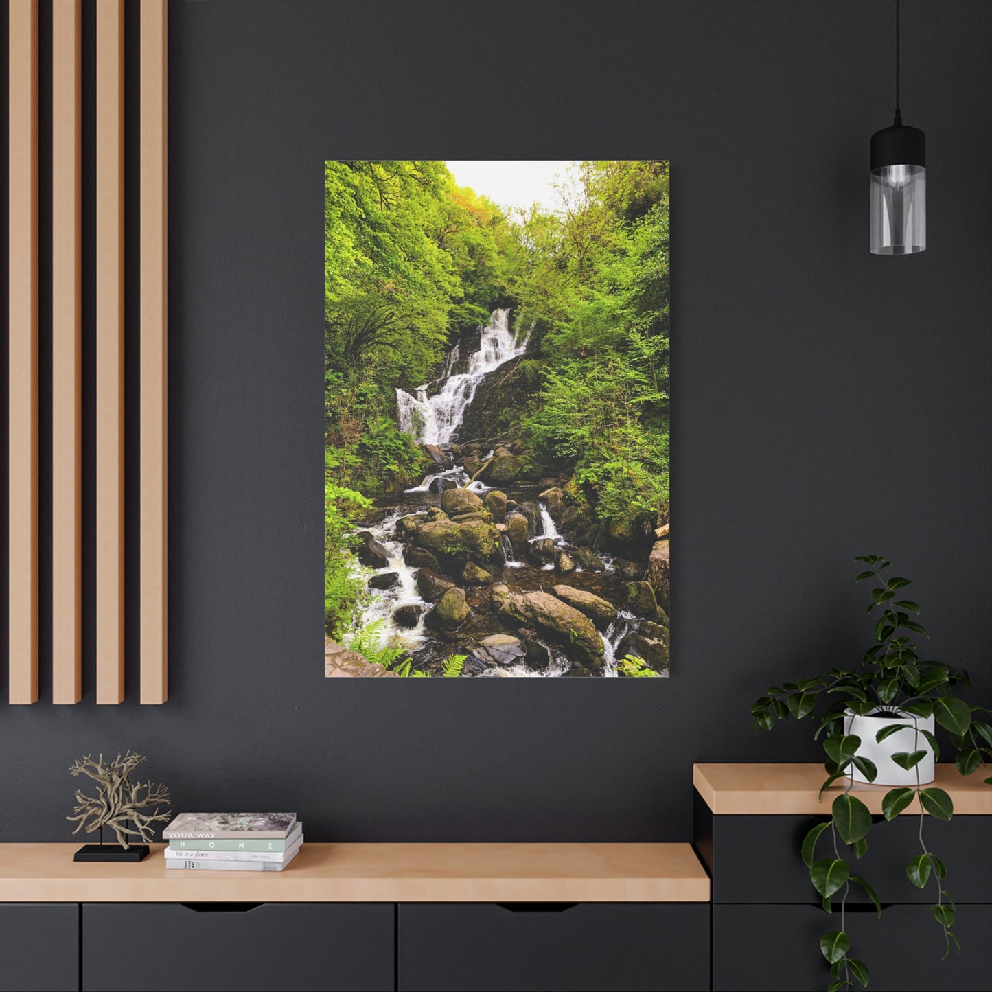 Torc waterfall Matte Canvas, Stretched, 1.25"