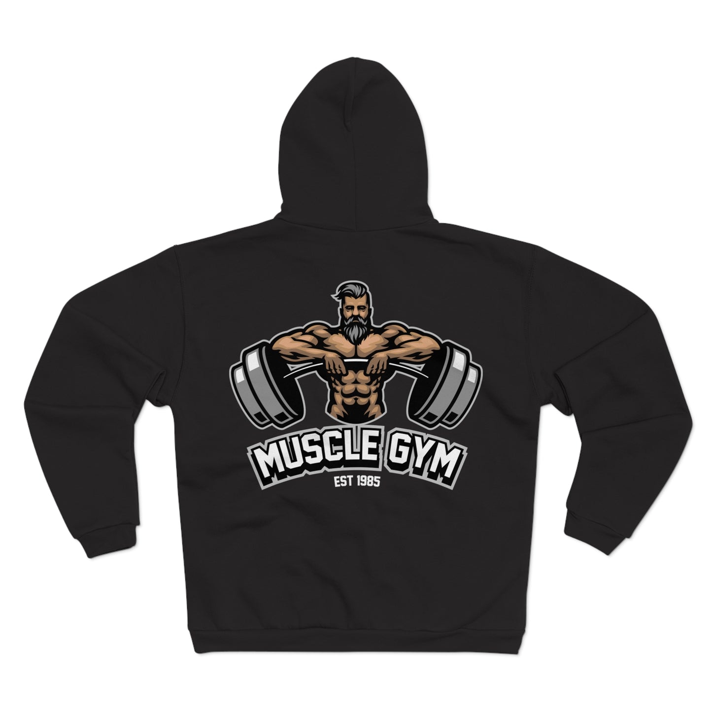 Muscle Gym Unisex Hooded Zip Sweatshirt – Perfect for Fitness Enthusiasts