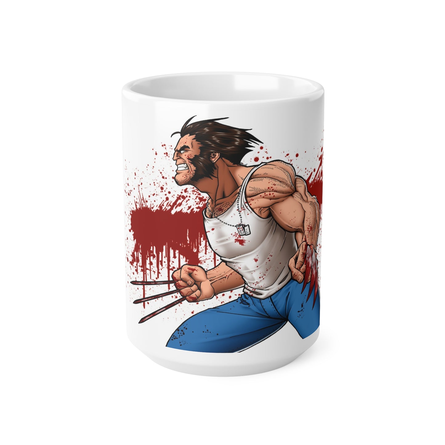 Wolverine Comic-Inspired Ceramic Coffee Cup - 11oz & 15oz