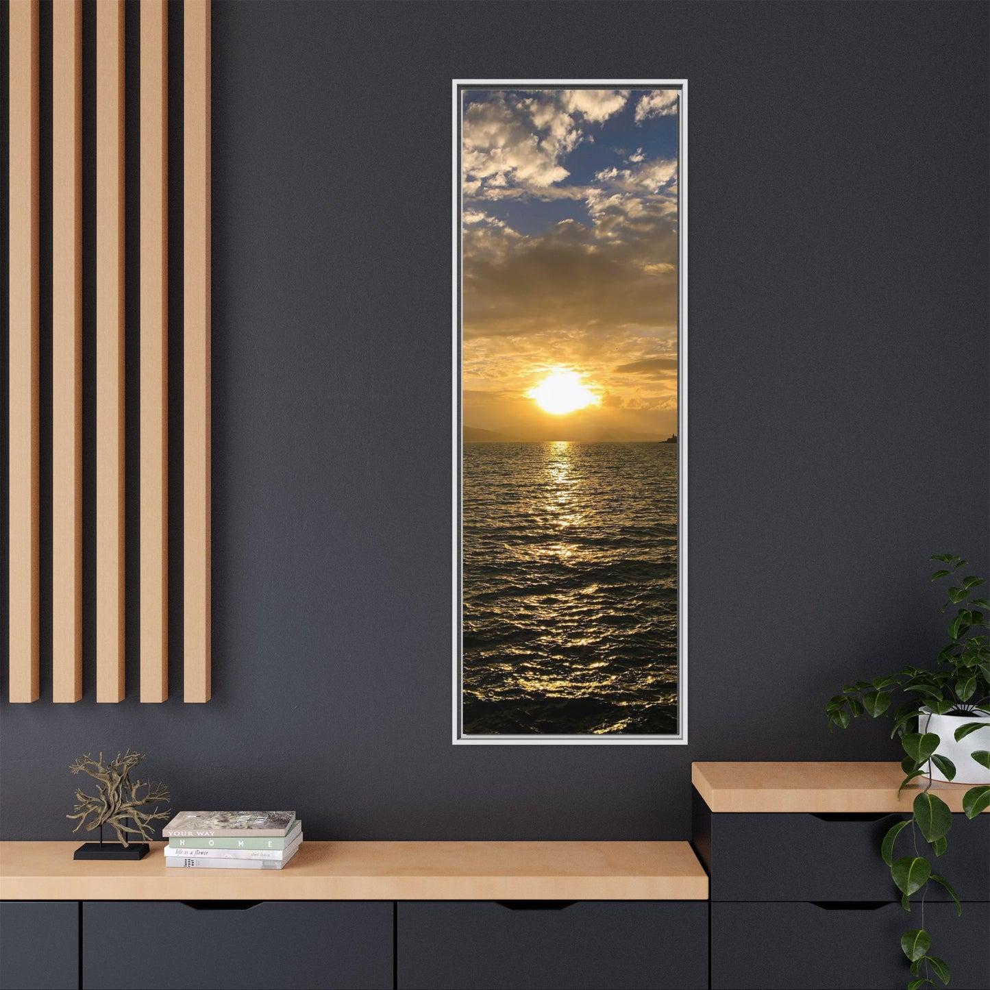 Sunset in Fenit Matte Canvas, Framed (Multi-color)