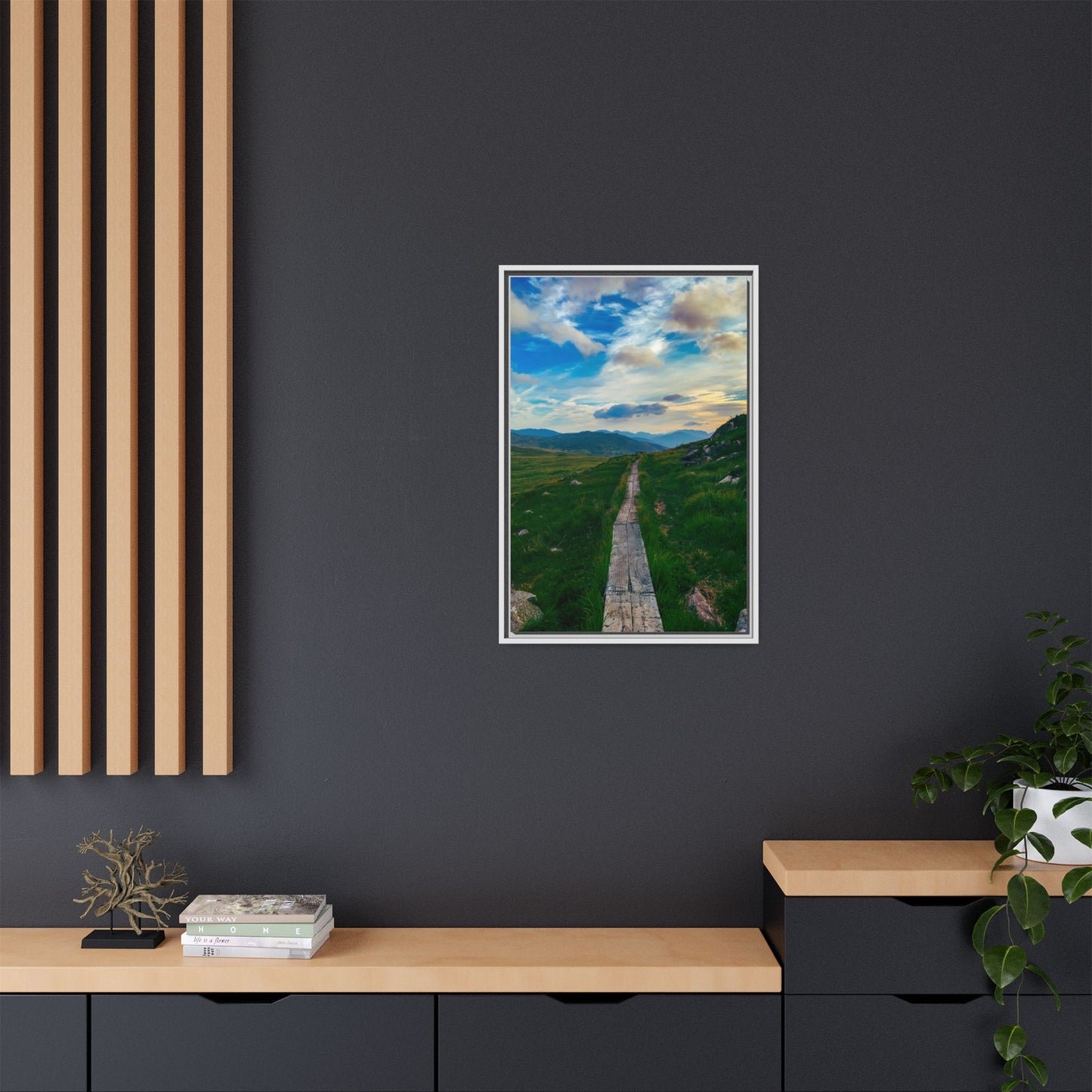 Torc Mountain Trail Matte Canvas, Framed (Multi-color)