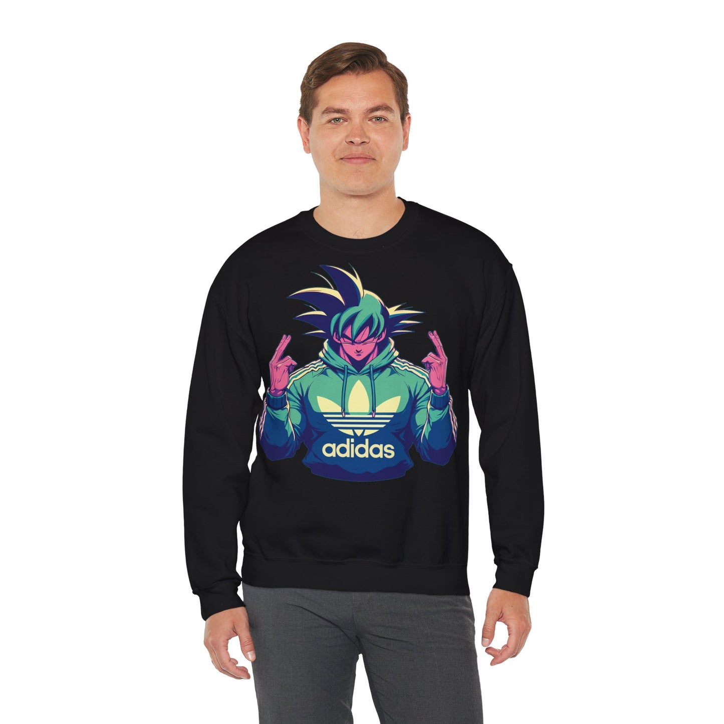 Vibrant Anime-Inspired Unisex Crewneck Sweatshirt