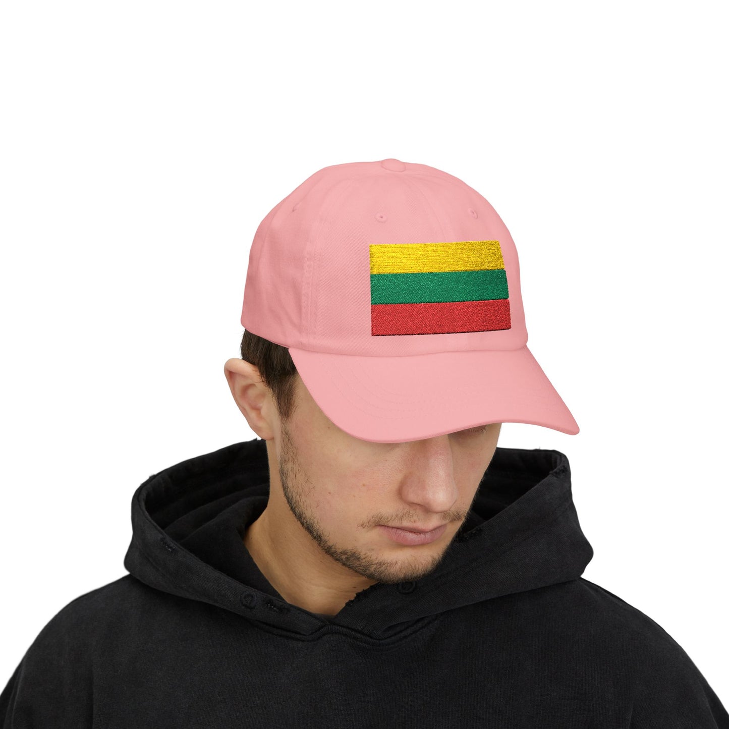 Lithuania Flag Embroidered Classic Dad Cap - Stylish Cotton Hat for Men