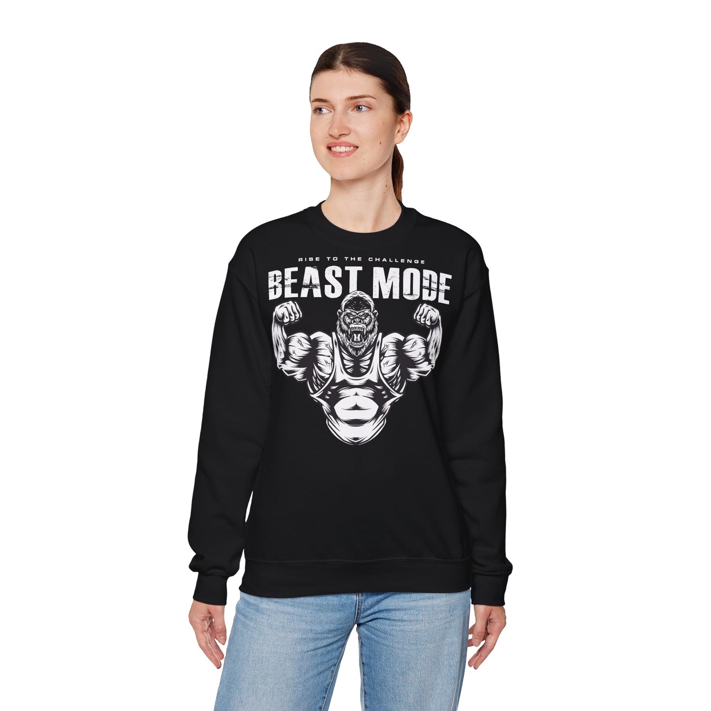 Beast Mode Unisex Heavy Blend™ Crewneck Sweatshirt - Motivational Fitness Apparel
