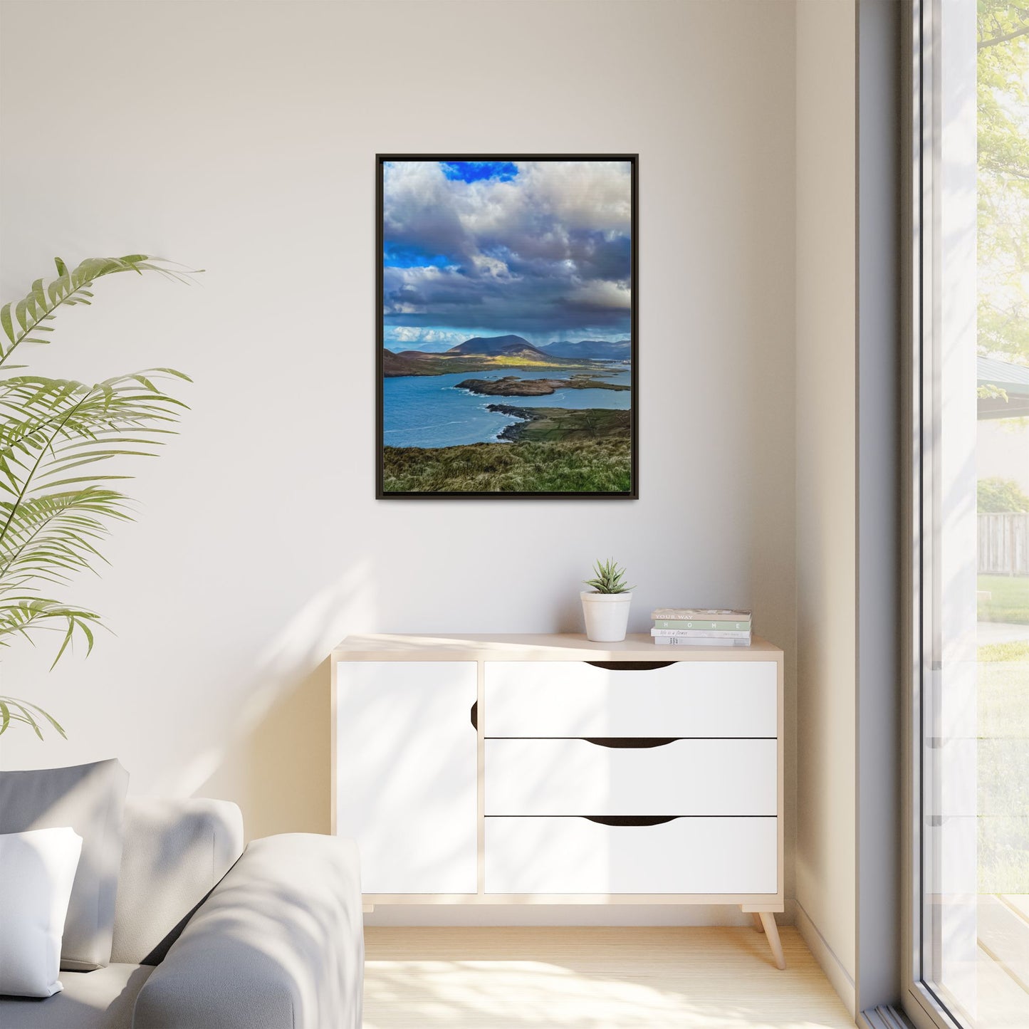 Unknown Mountain Matte Canvas, Framed (Multi-color)