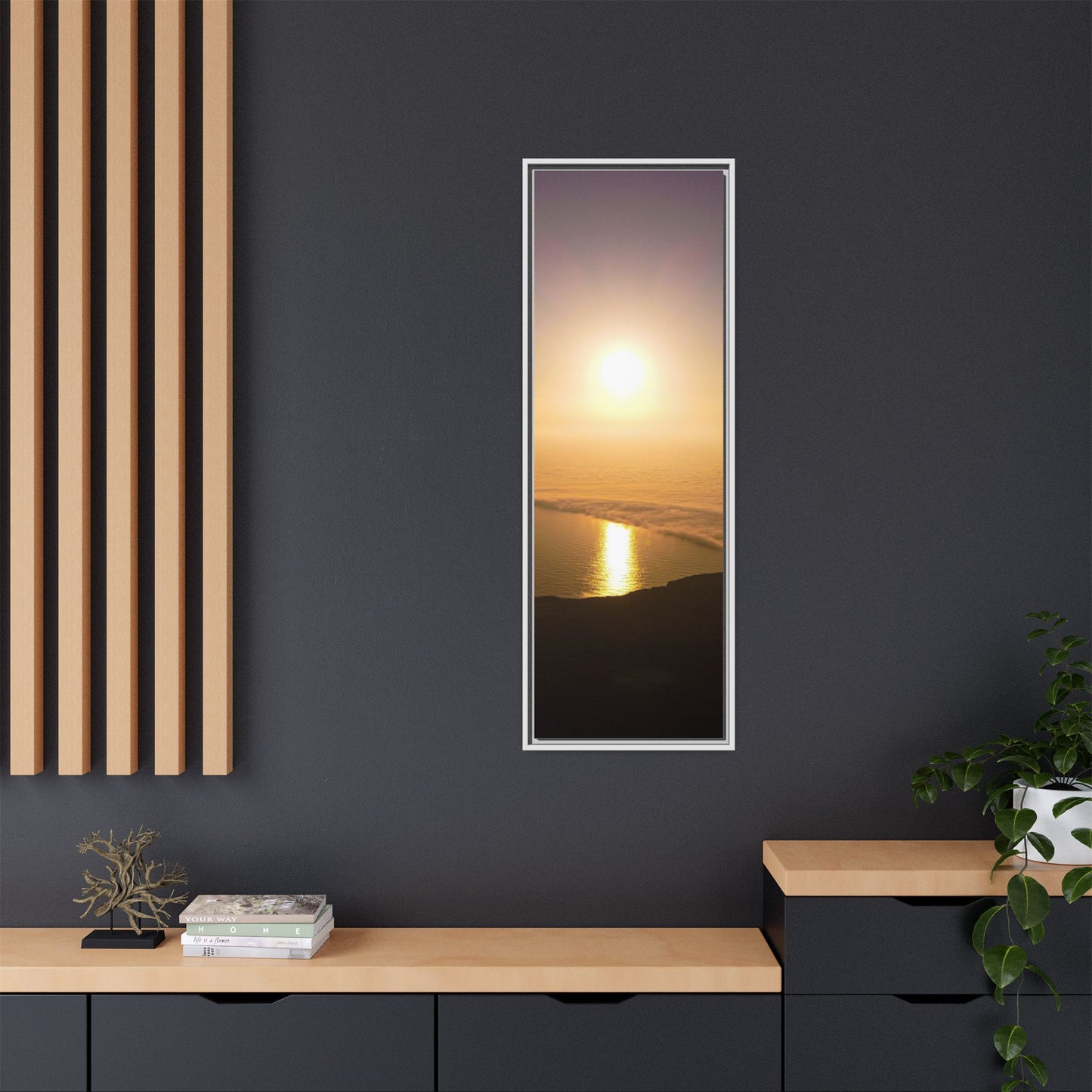 Sunset on Mount Brandon Matte Canvas, Framed (Multi-color)