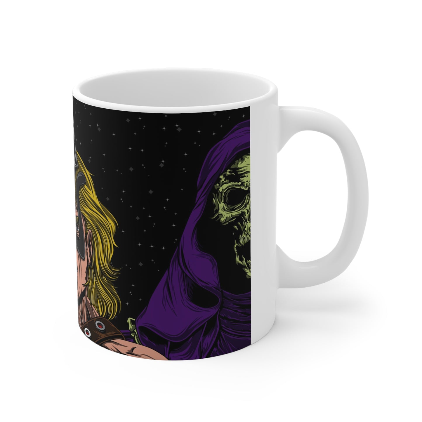 Epic Battle Ceramic Coffee Mug - 11oz & 15oz | Perfect for Warrior Enthusiasts & Gift for Comic Fans