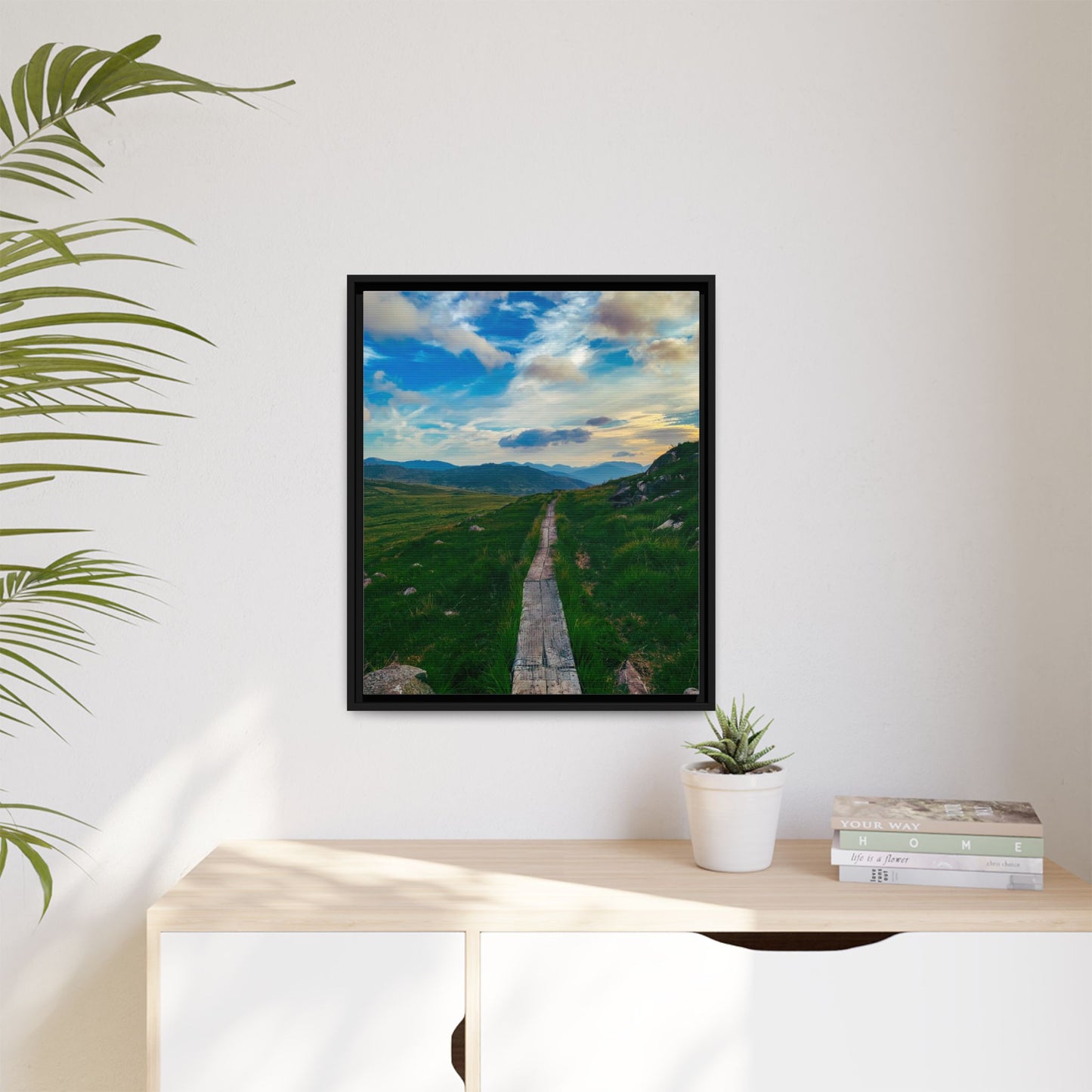 Torc Mountain Trail Matte Canvas, Framed (Multi-color)