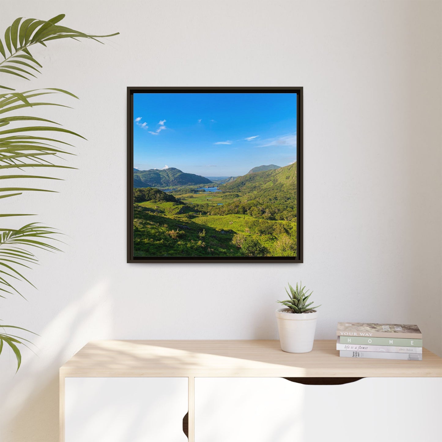 Beautiful Ladies View Matte Canvas, Framed (Multi-color)
