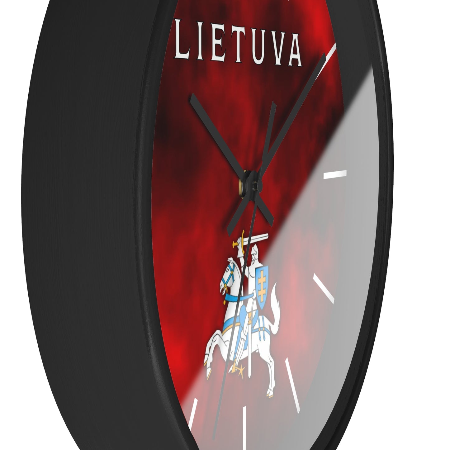 Lietuva With Vytis Themed Wall Clock – Stylish Decor for Lithuanian Pride