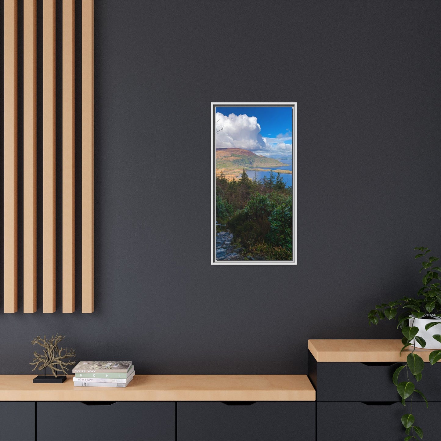 Torc Trail Stairs Matte Canvas, Framed (Multi-color)