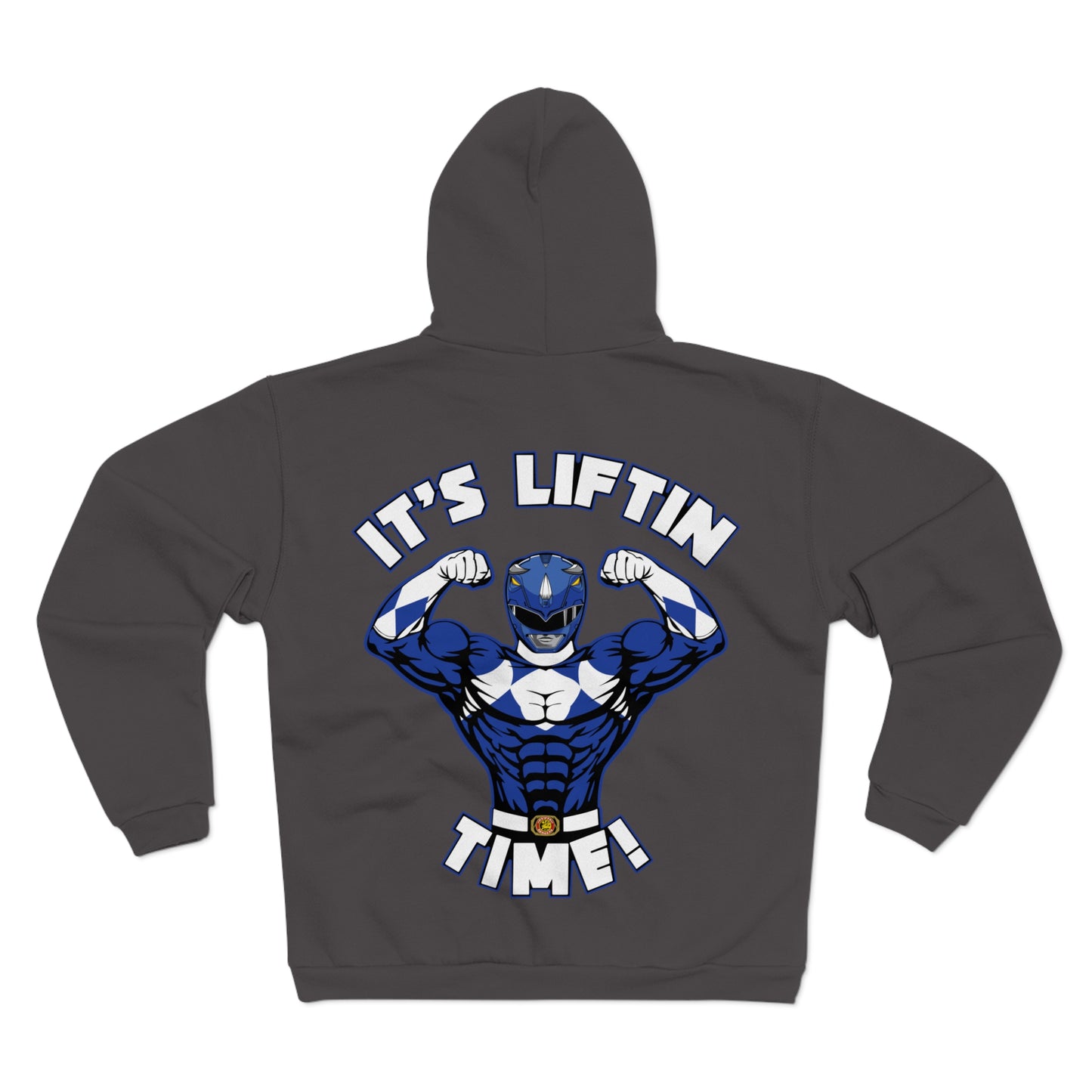 It's Liftin' Time Unisex Hooded Zip Sweatshirt - Perfect for Fitness Enthusiasts