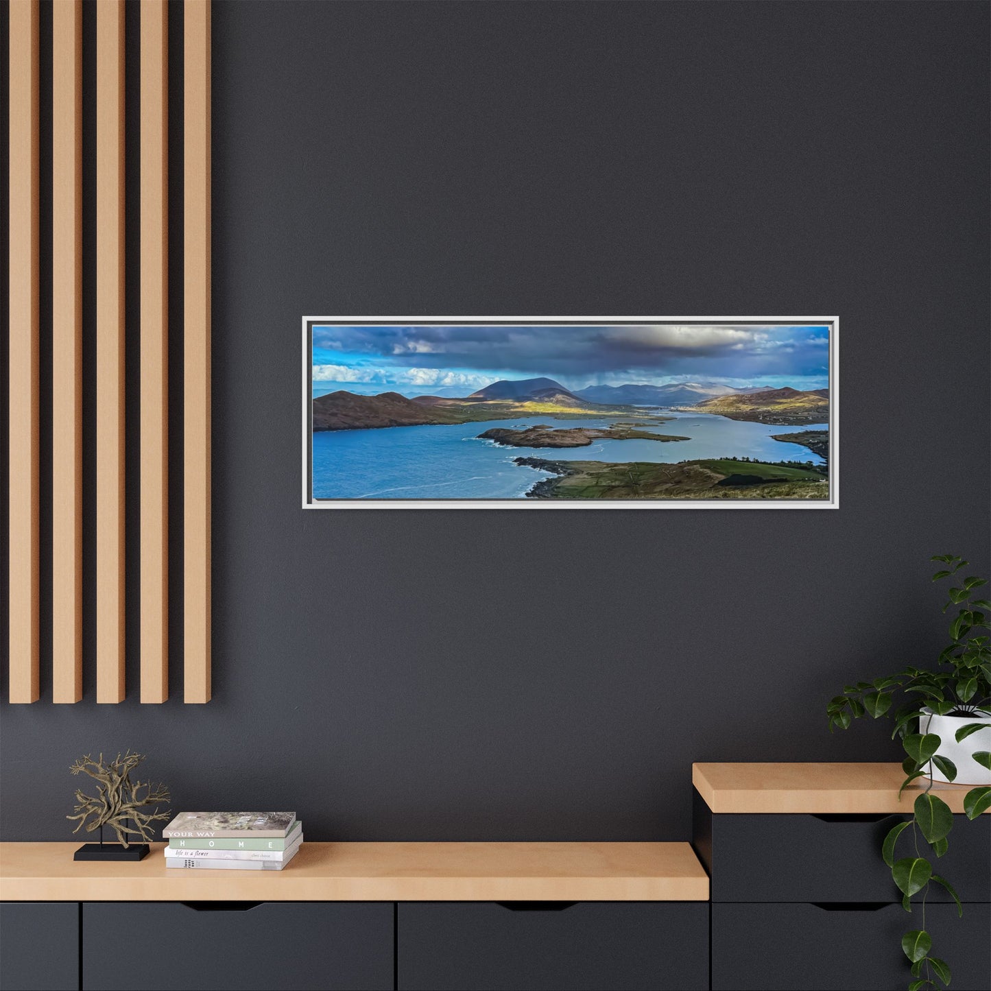 Unknown Mountain Matte Canvas, Framed (Multi-color)