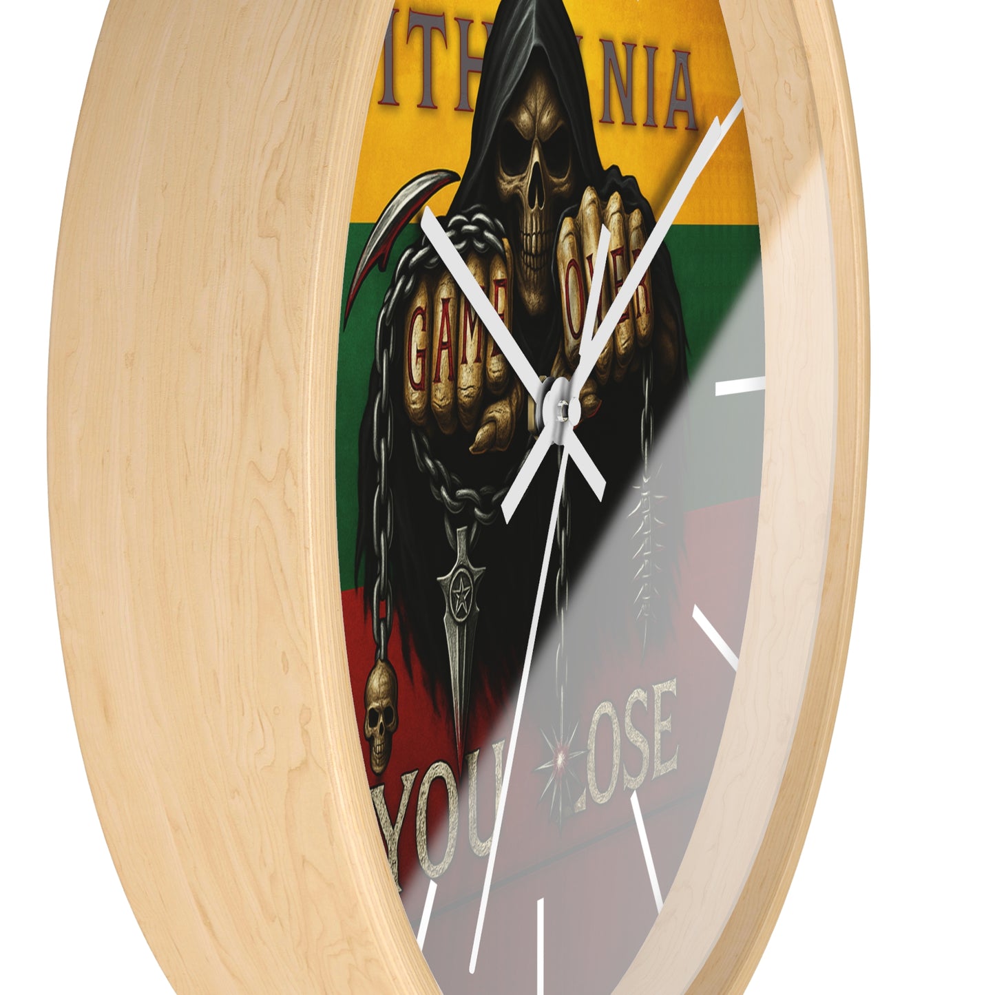 Lithuania Wall Clock Art "You lose"