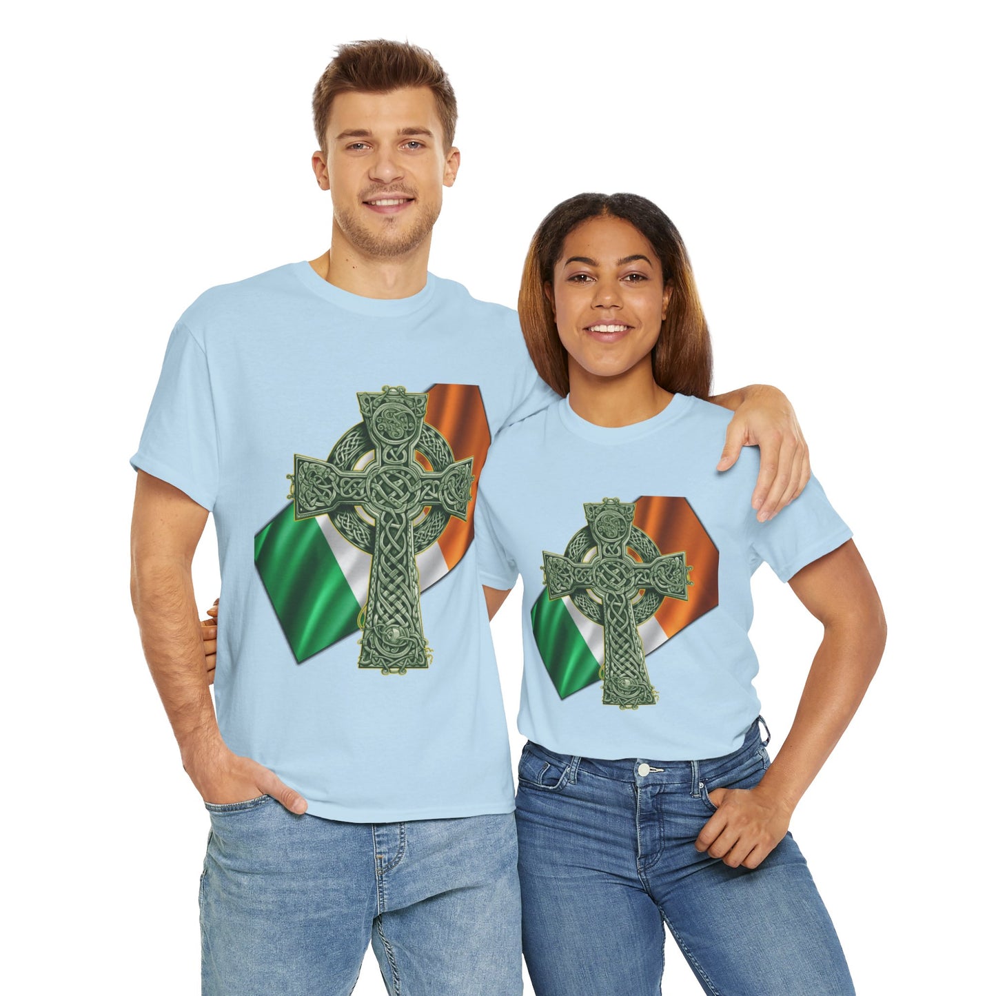 Celtic Cross Unisex Heavy Cotton Tee