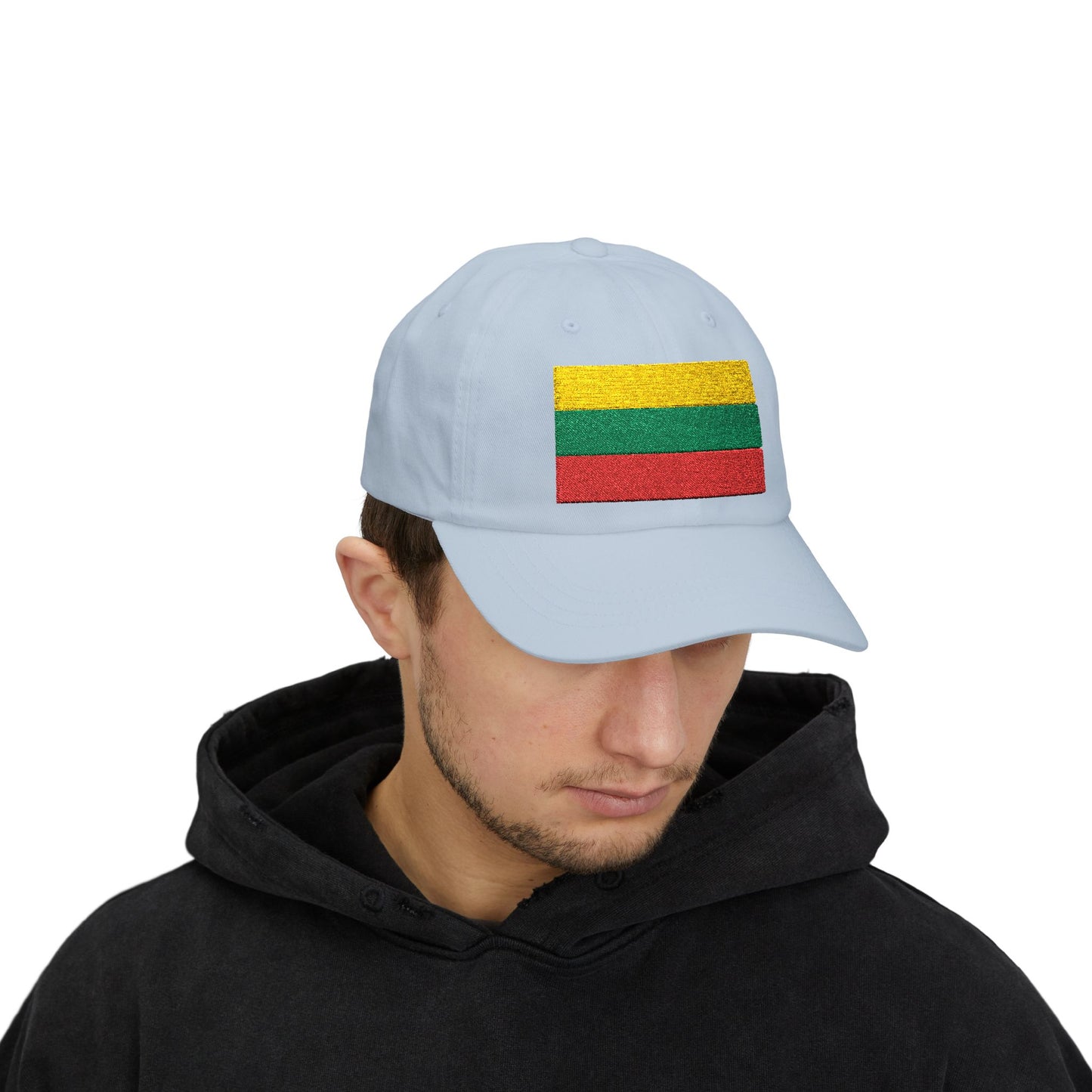 Lithuania Flag Embroidered Classic Dad Cap - Stylish Cotton Hat for Men