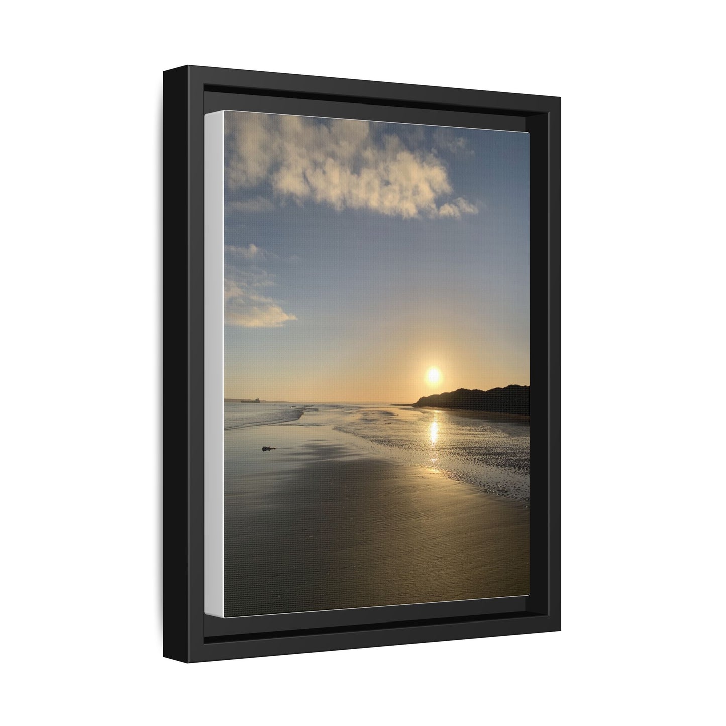 Sunset Matte Canvas, Framed (Multi-color)