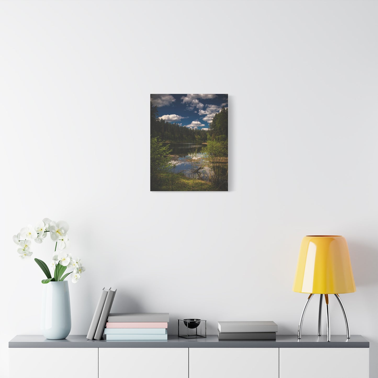 Vilnius Lake, Lithuania Matte Canvas, Stretched, 1.25"