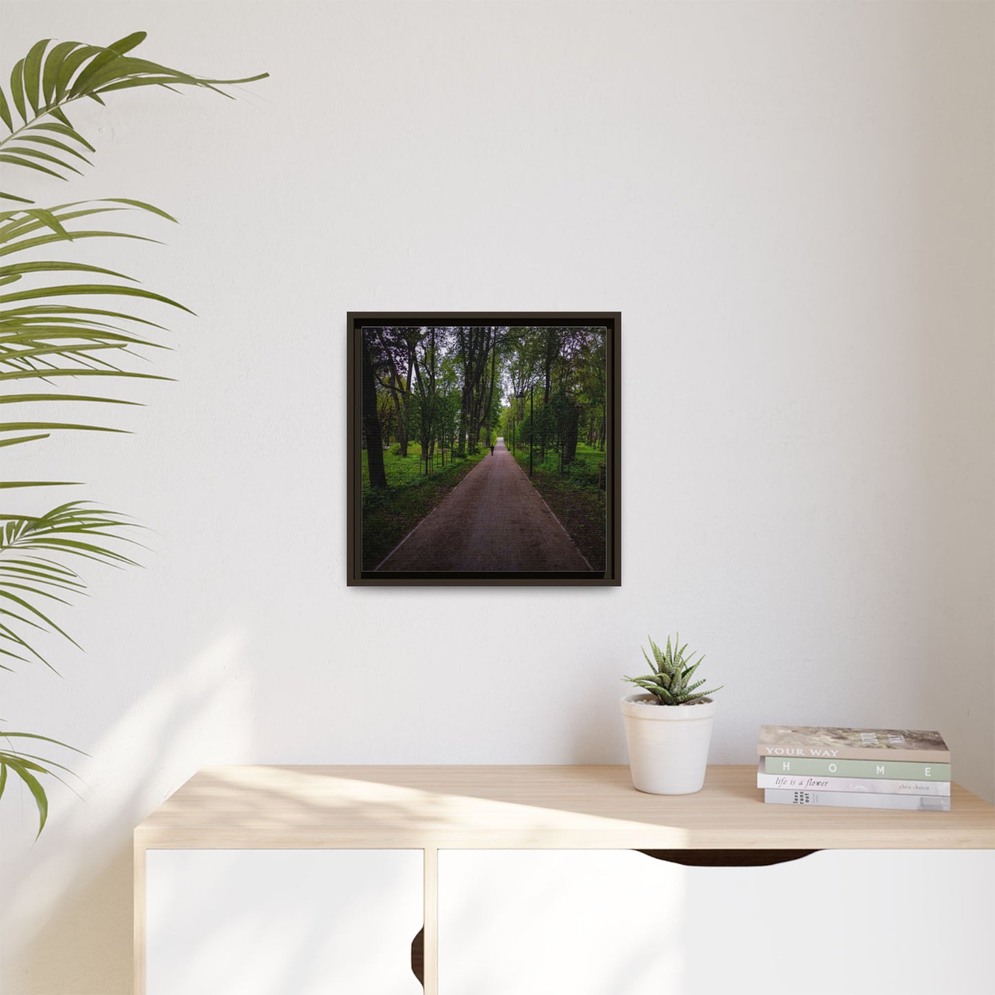 Zagares Park Matte Canvas, Framed (Multi-color)